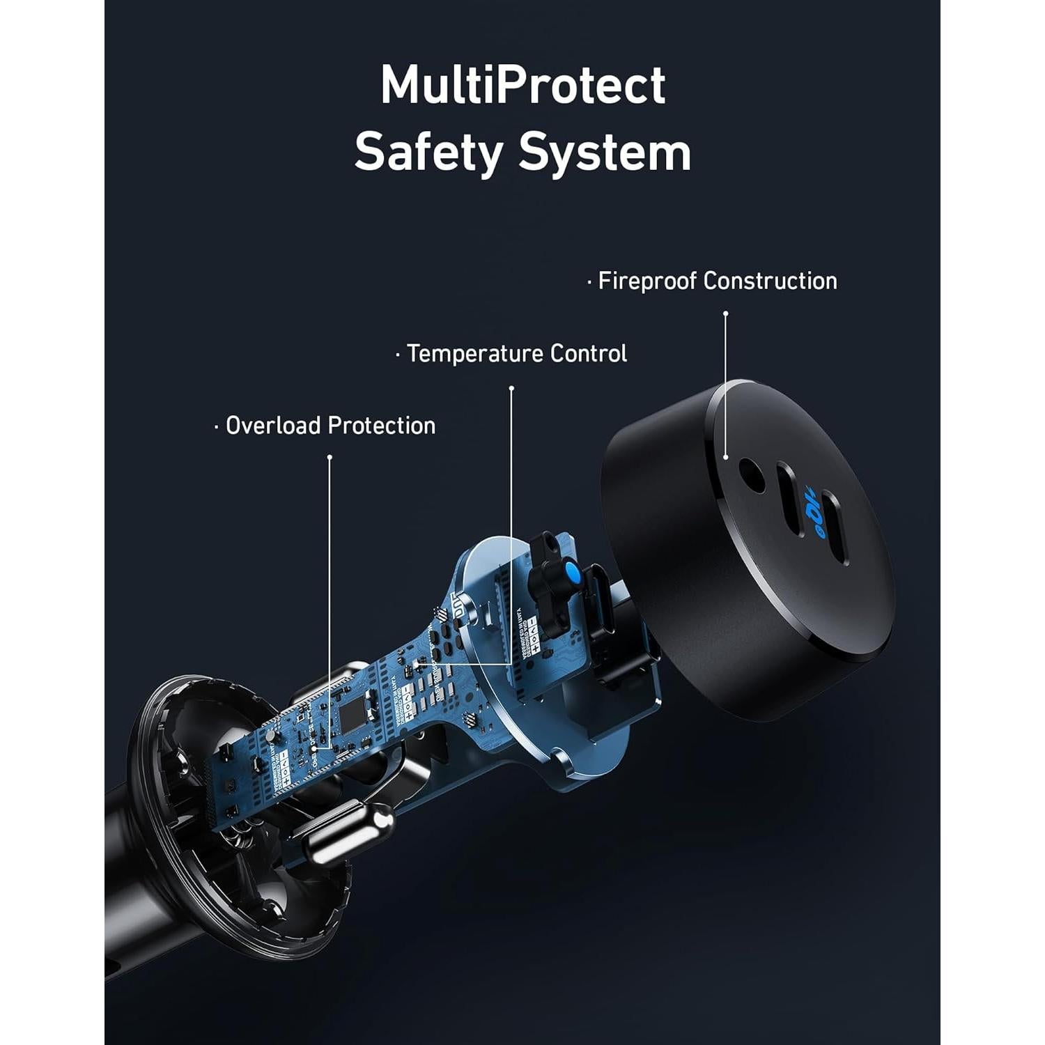 Cargador de coche USB-C Anker PowerIQ 3.0 2Pack 1m