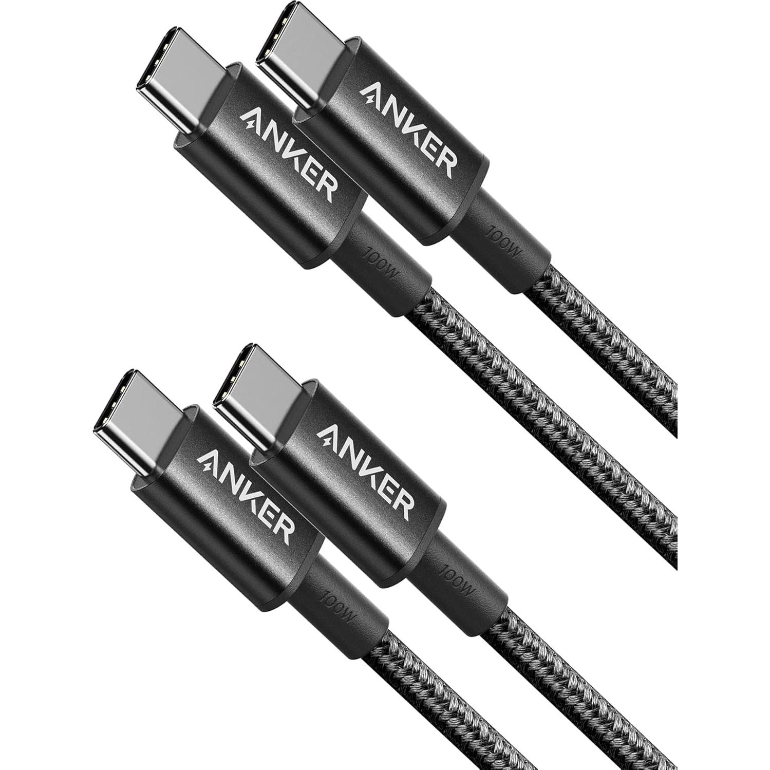 Cargador de coche USB-C Anker PowerIQ 3.0 2Pack 1m