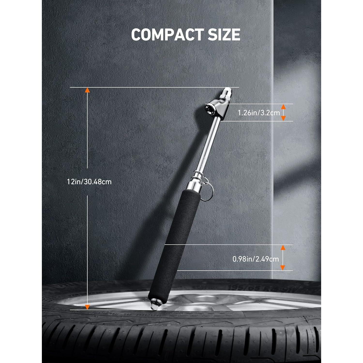 Medidor de Presión de Neumáticos AstroAI 150 PSI Doble Cabezal