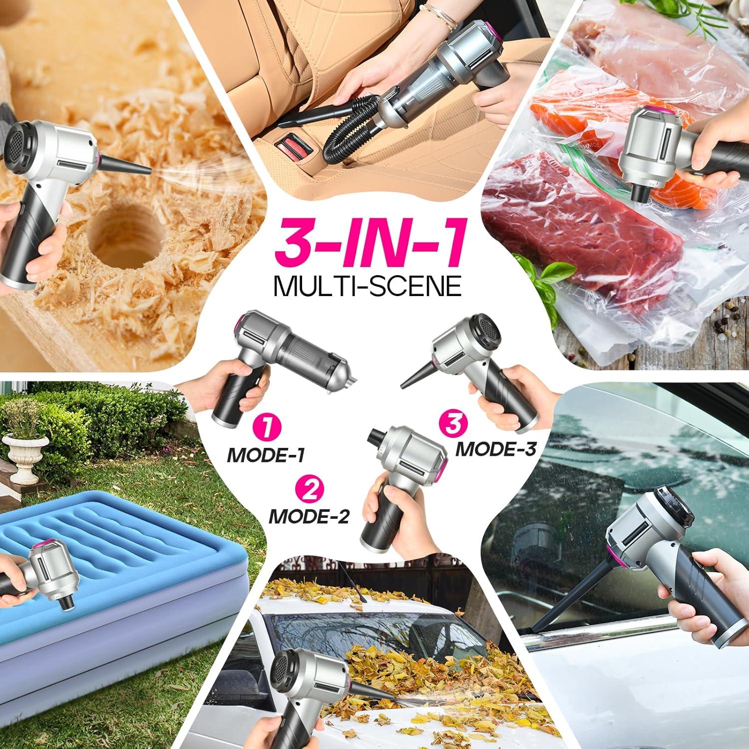 Aspiradora de Coche PeroBuno HL-133 Portátil 180W Sin Cable