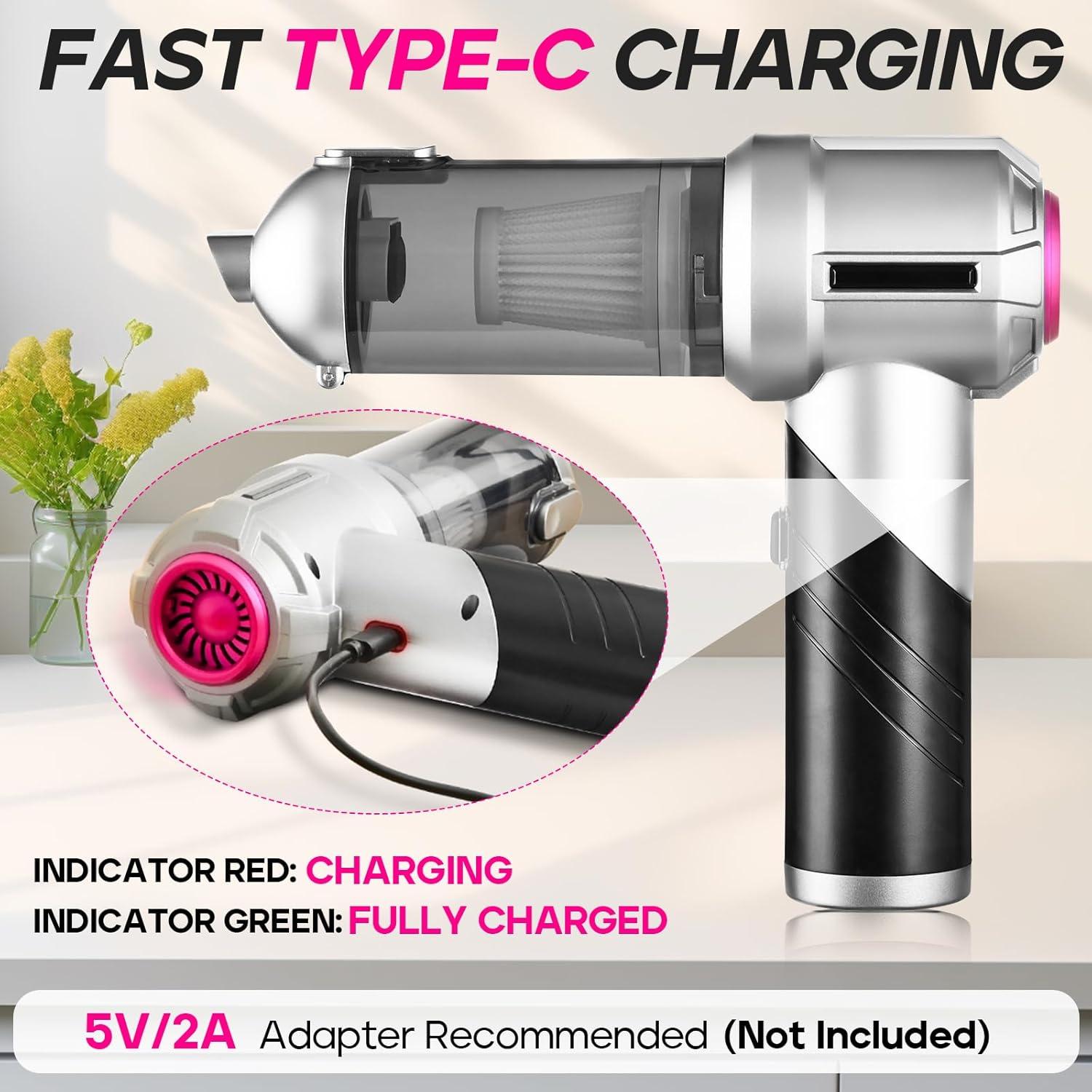 Aspiradora de Coche PeroBuno HL-133 Portátil 180W Sin Cable