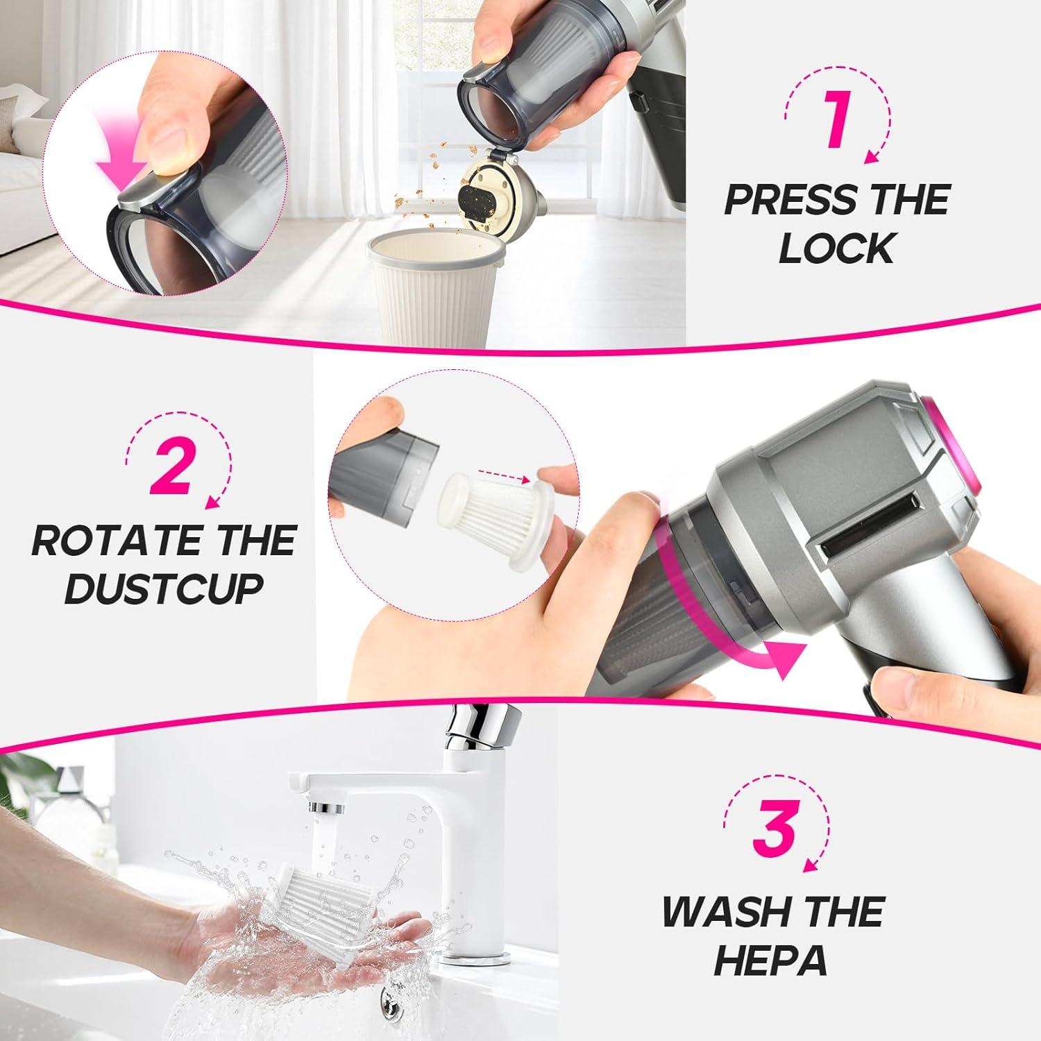 Aspiradora de Coche PeroBuno HL-133 Portátil 180W Sin Cable