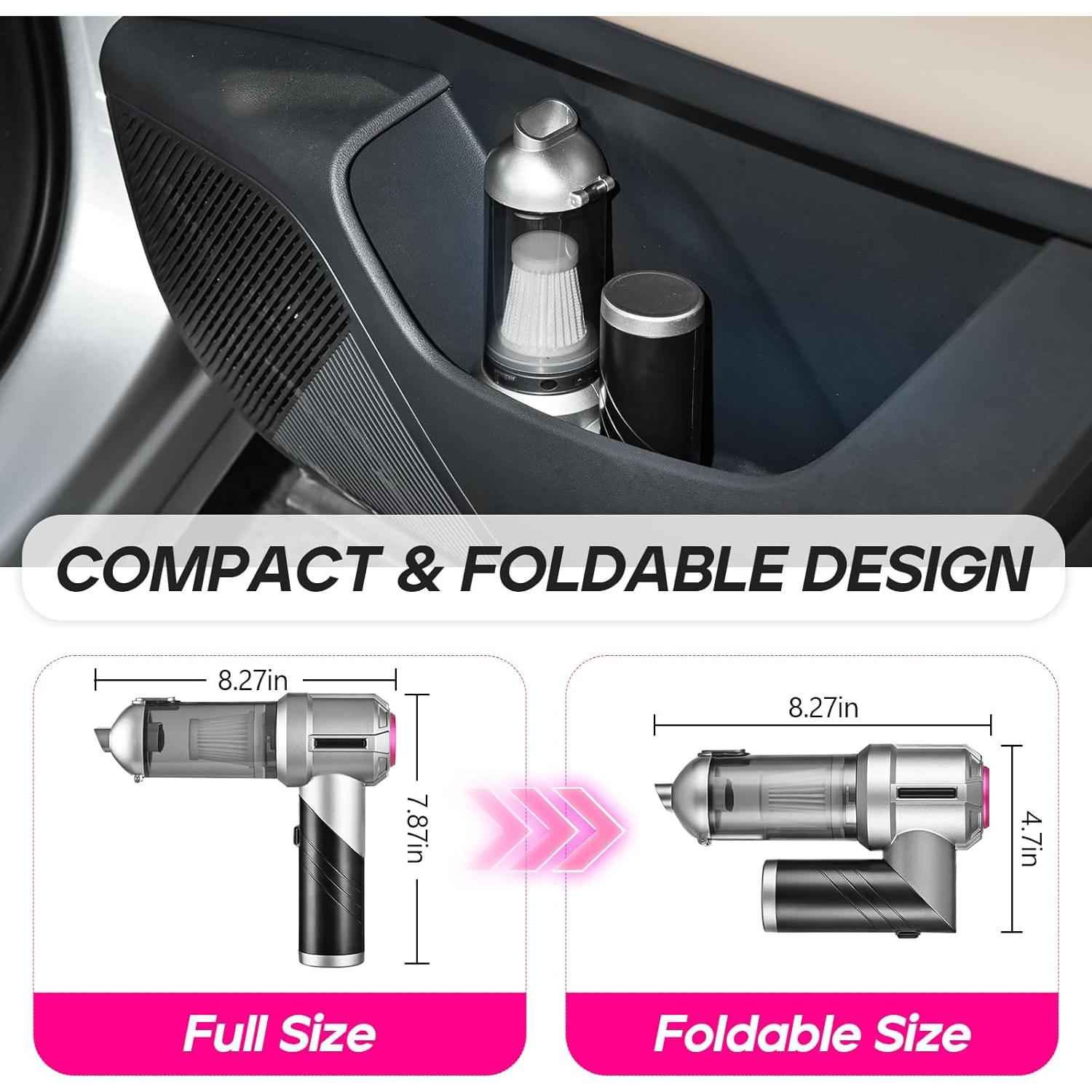 Aspiradora de Coche PeroBuno HL-133 Portátil 180W Sin Cable