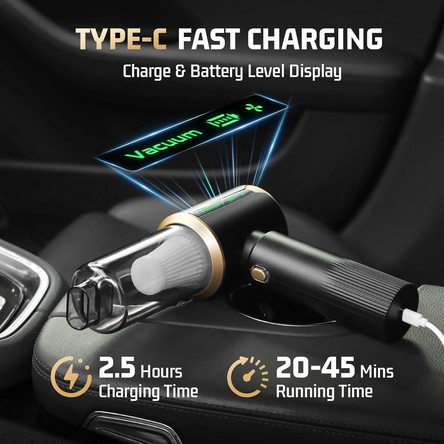 Aspiradora de Mano Inalámbrica JIXINMIYUE HX-606 16000Pa HEPA