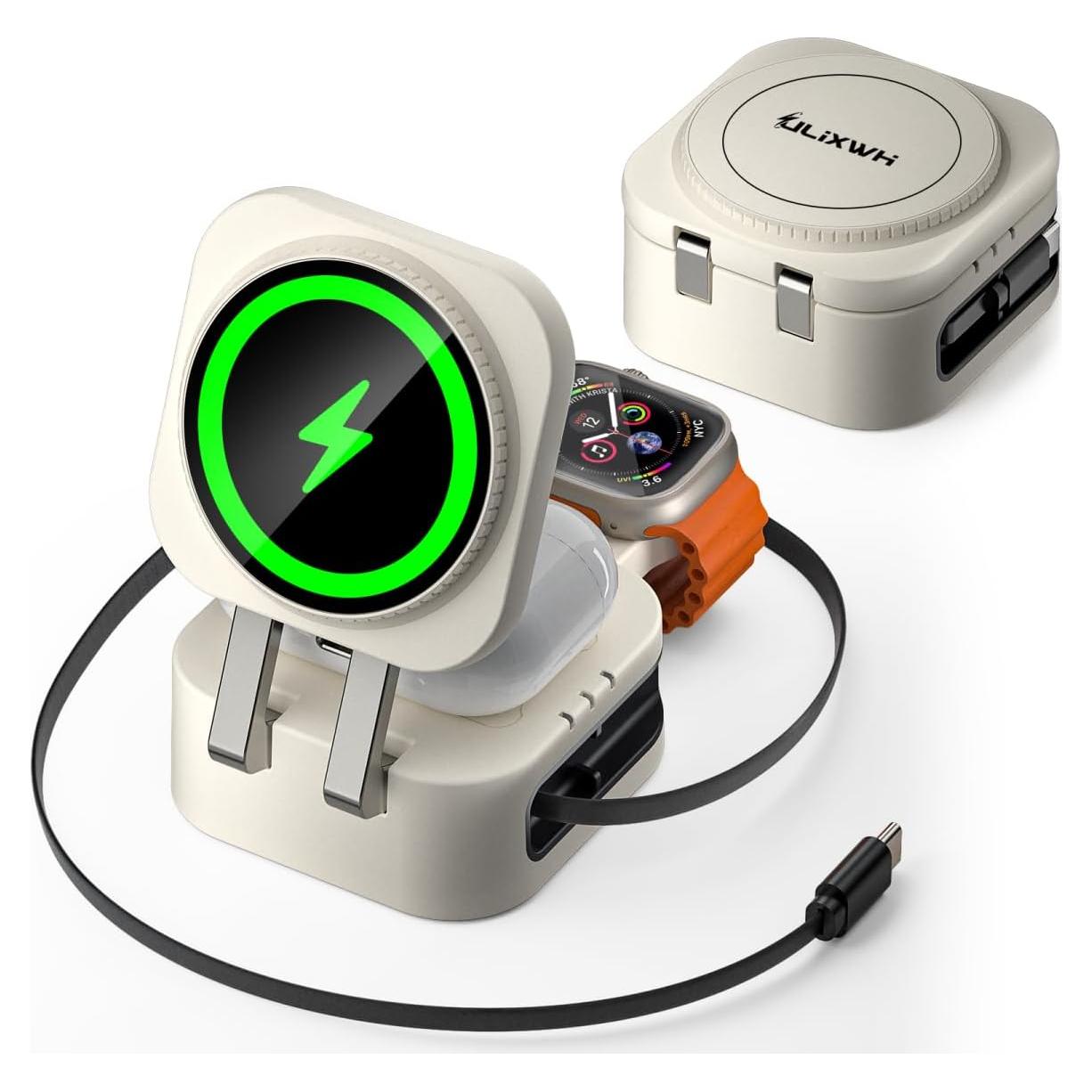 Cargador Inalámbrico 3 en 1 ULiXWH 22.5W para Apple