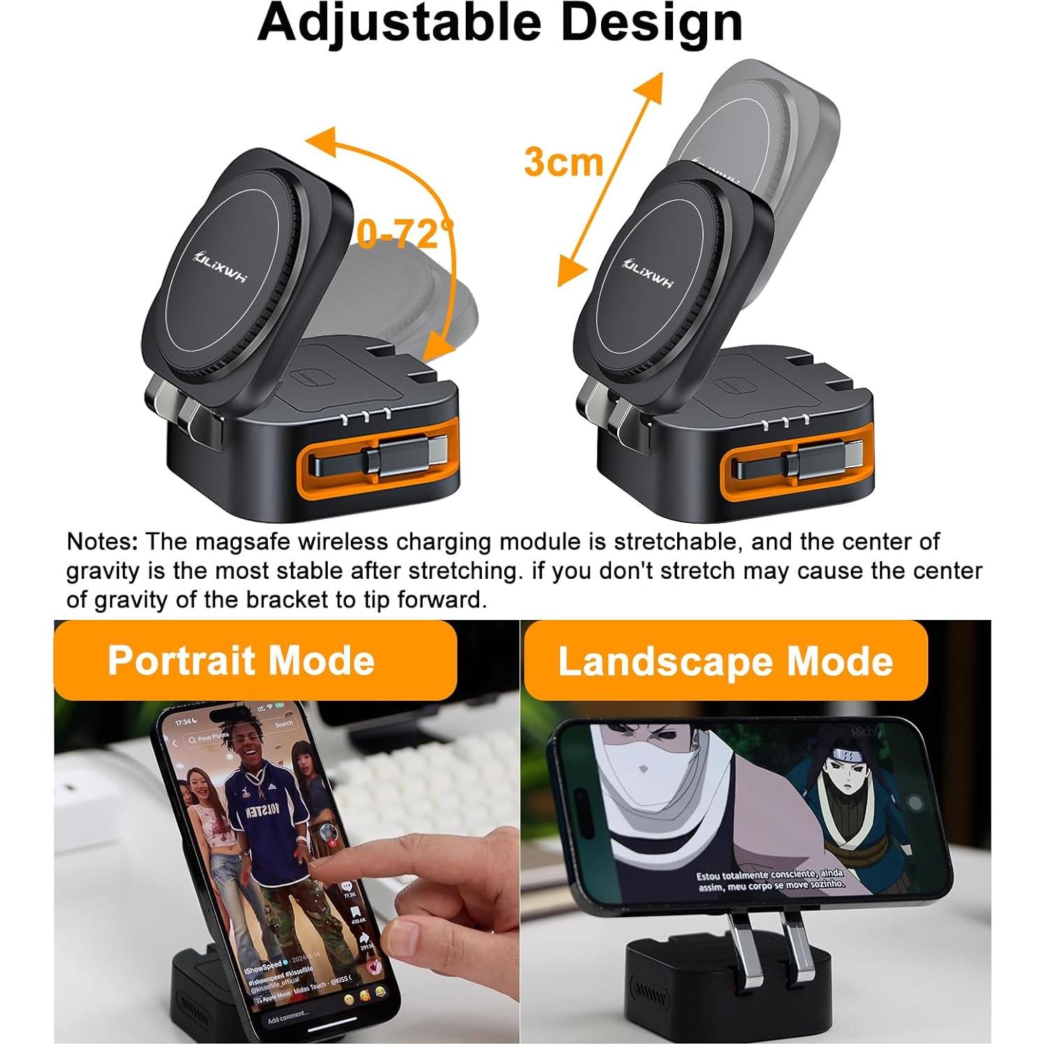 Cargador Inalámbrico 3 en 1 ULiXWH 22.5W para Apple