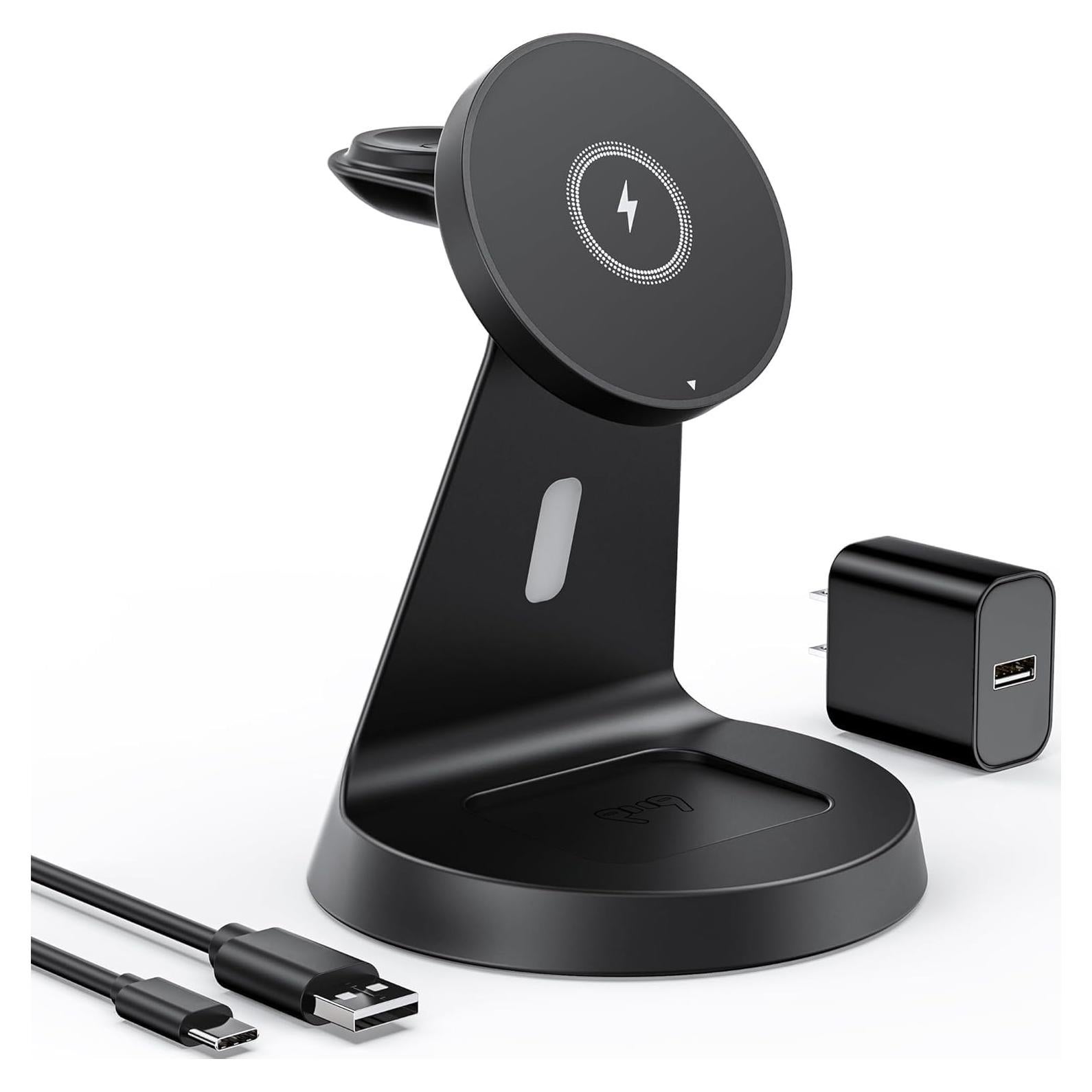 Cargador Inalámbrico 3 en 1 Indigotech para iPhone 12-16