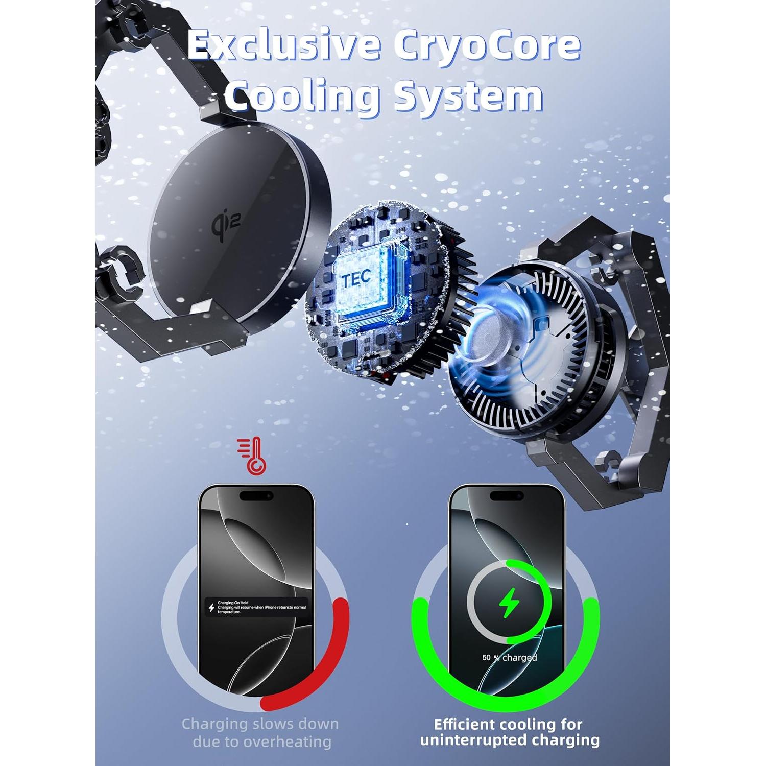 Cargador Inalámbrico 3 en 1 TRIBONE TB-005 Qi2 15W para iPhone 16