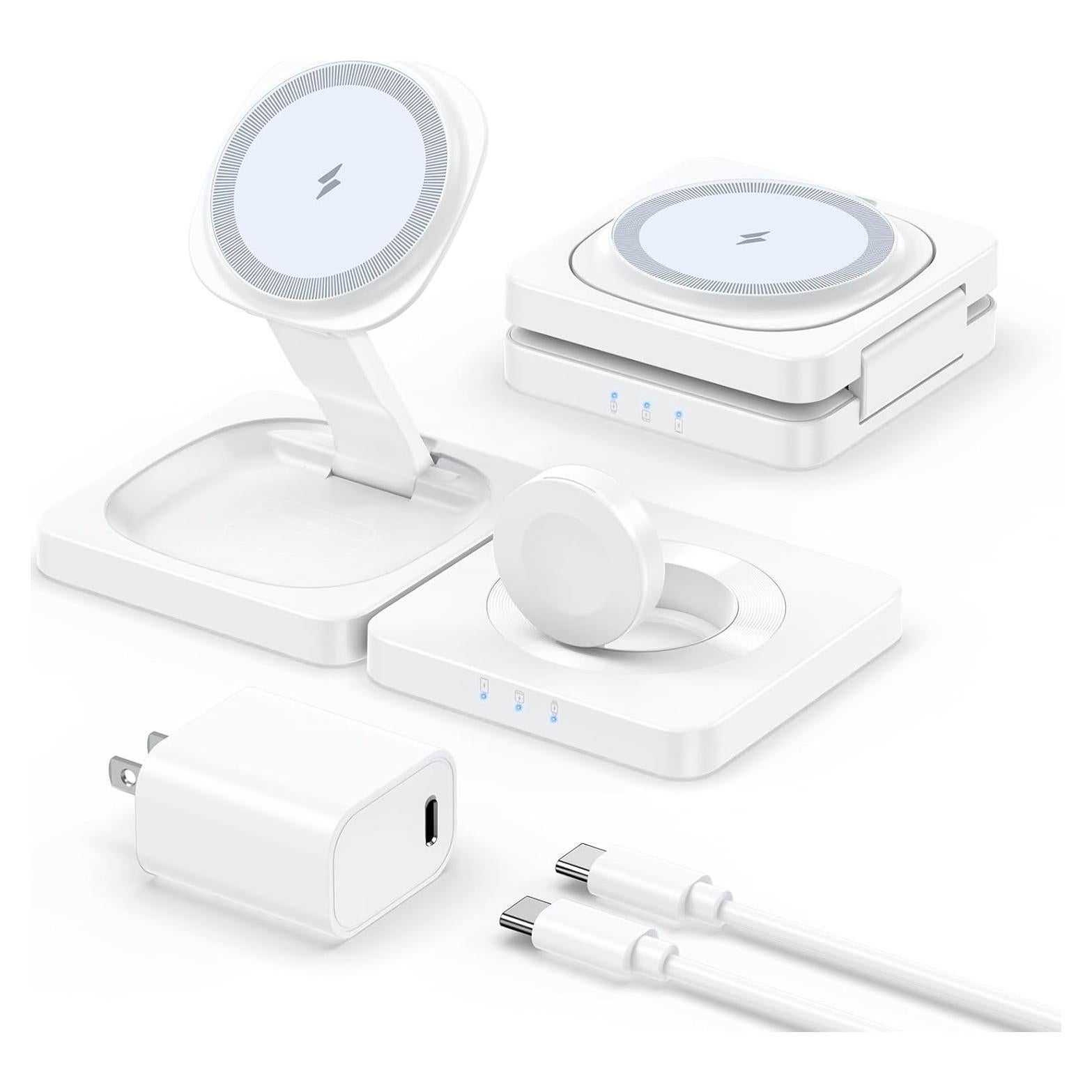 Estación de Carga Inalámbrica 3 en 1 ADADPU Magnética 15W
