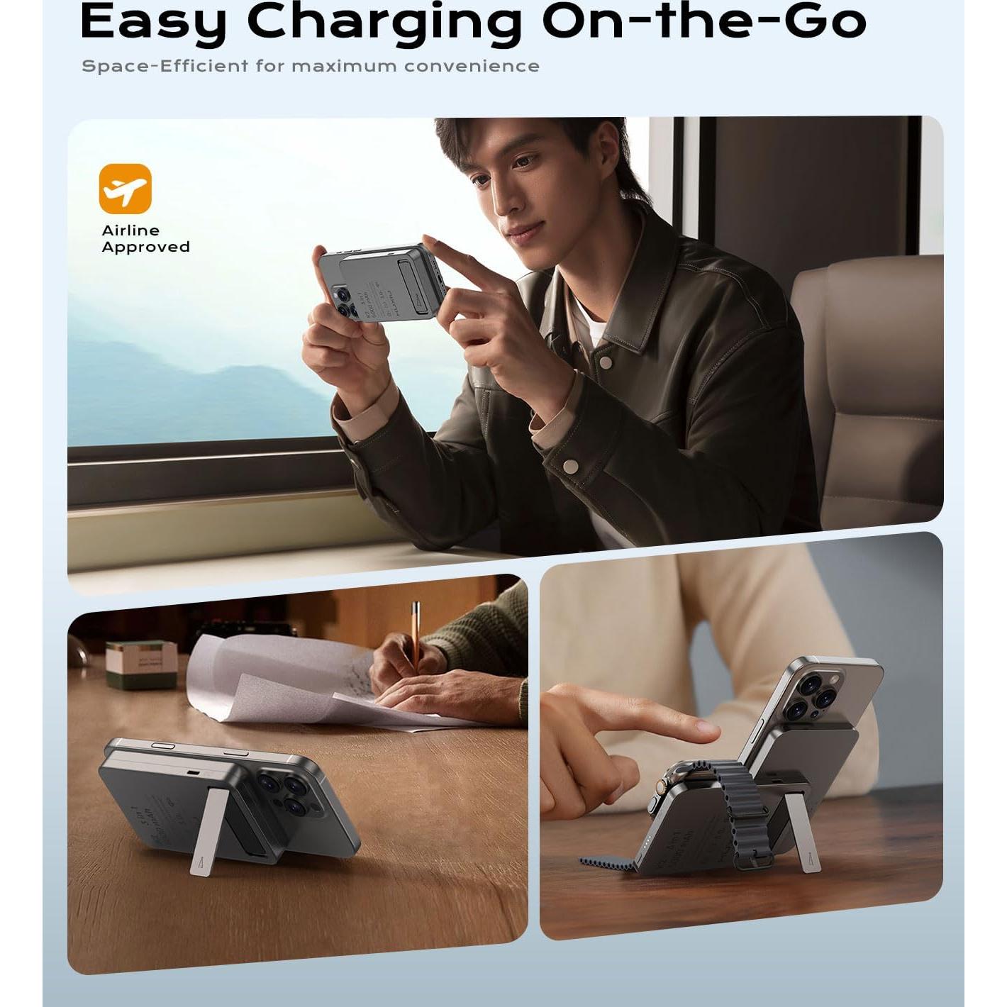 Cargador Portátil Magnético KU XIU K2 5000mAh 15W Carga Rápida