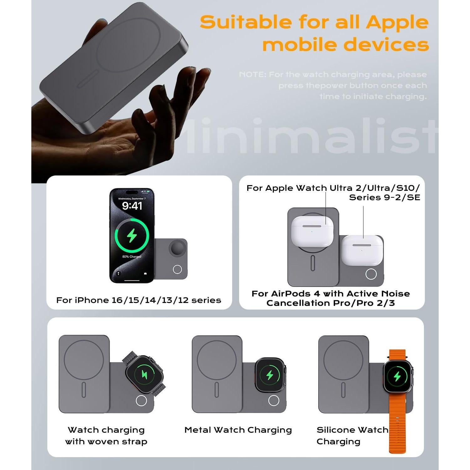 Cargador Portátil Magnético KU XIU K2 5000mAh 15W Carga Rápida