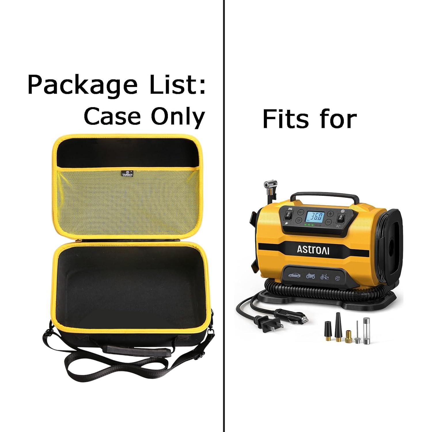 Funda Dura EVA para Inflador de Neumáticos AstroAI 150PSI