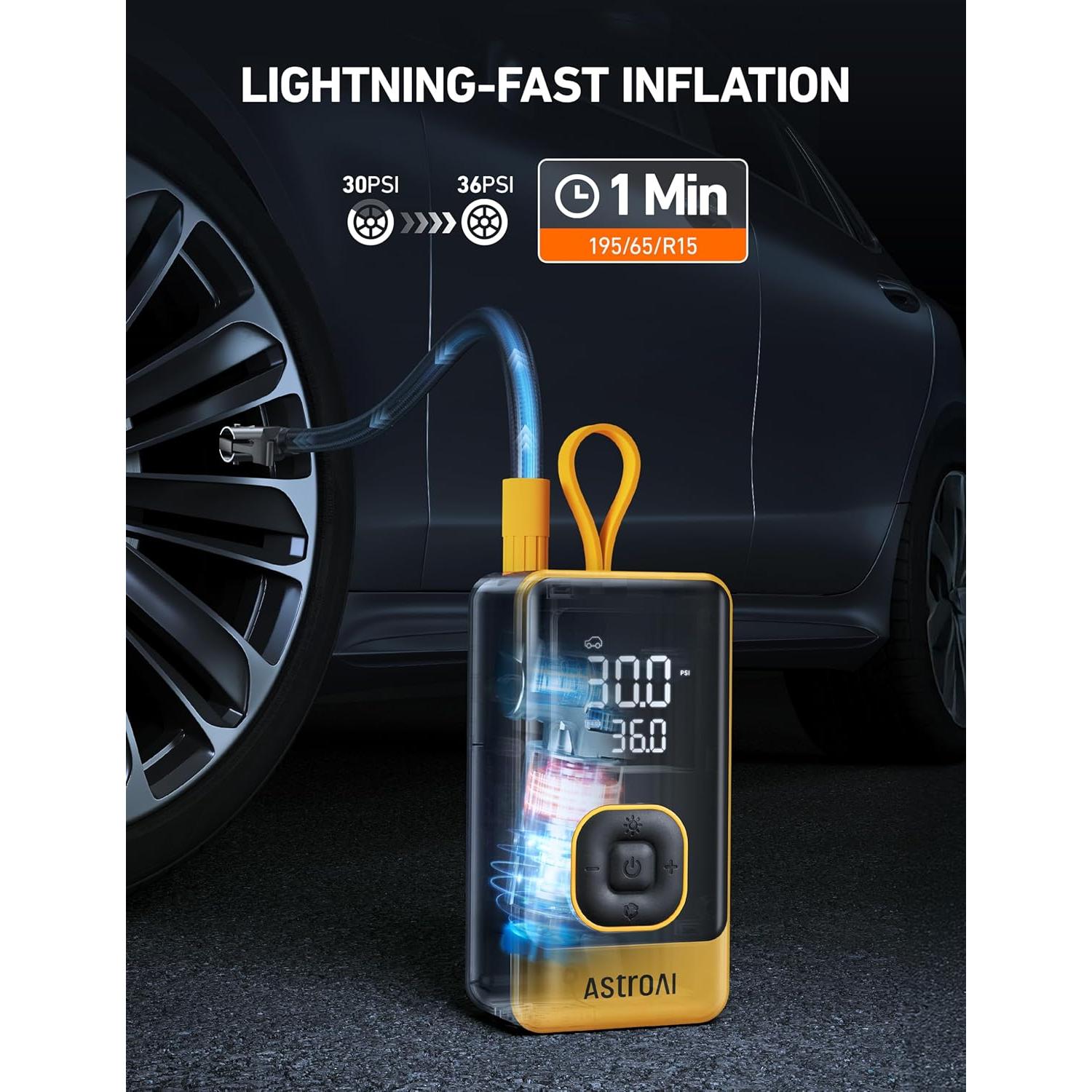 Compresor de Aire Portátil AstroAI L7 150PSI Inalámbrico