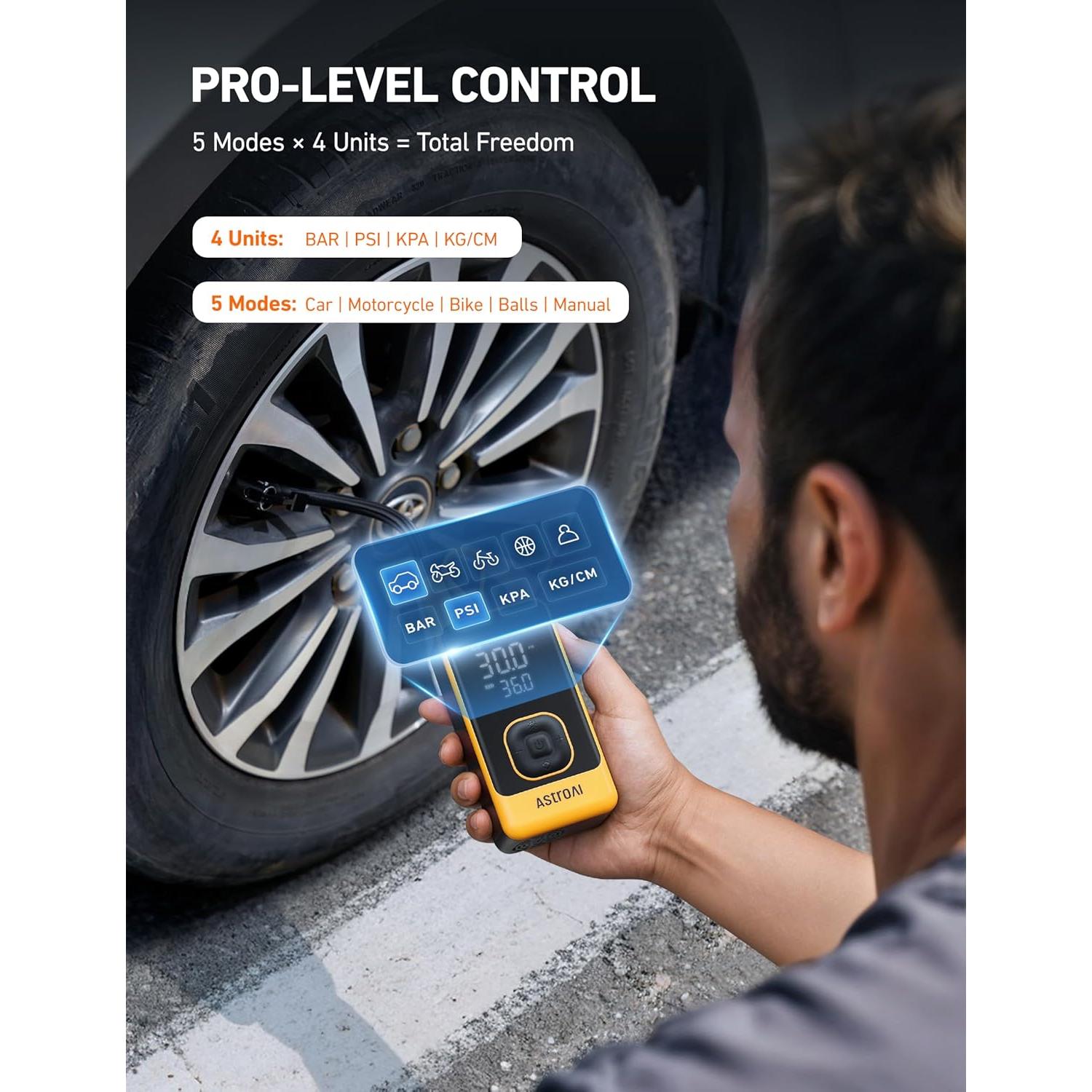 Compresor de Aire Portátil AstroAI L7 150PSI Inalámbrico