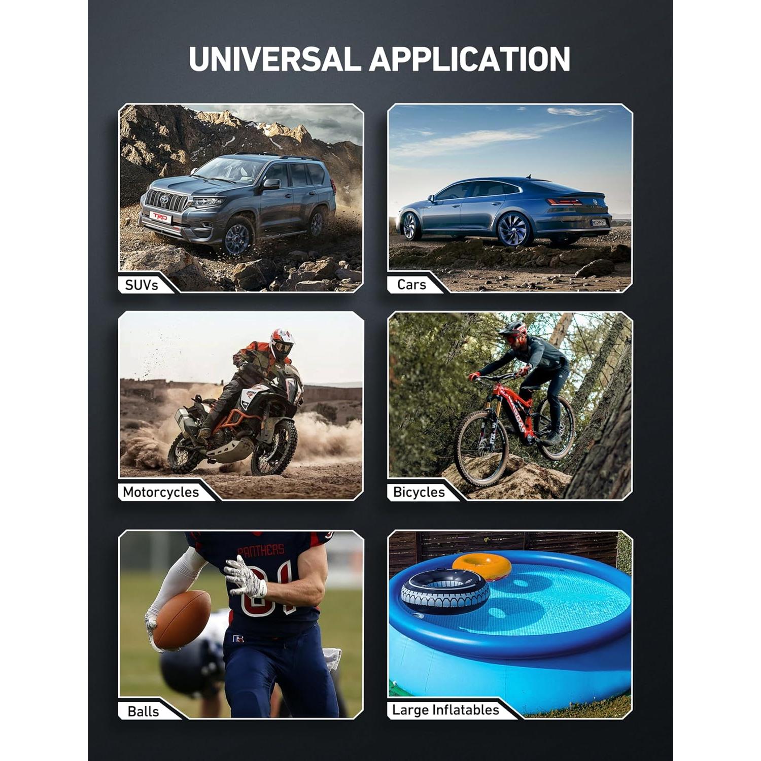 Compresor de Aire Portátil AstroAI AIRUN TC3 150PSI Amarillo