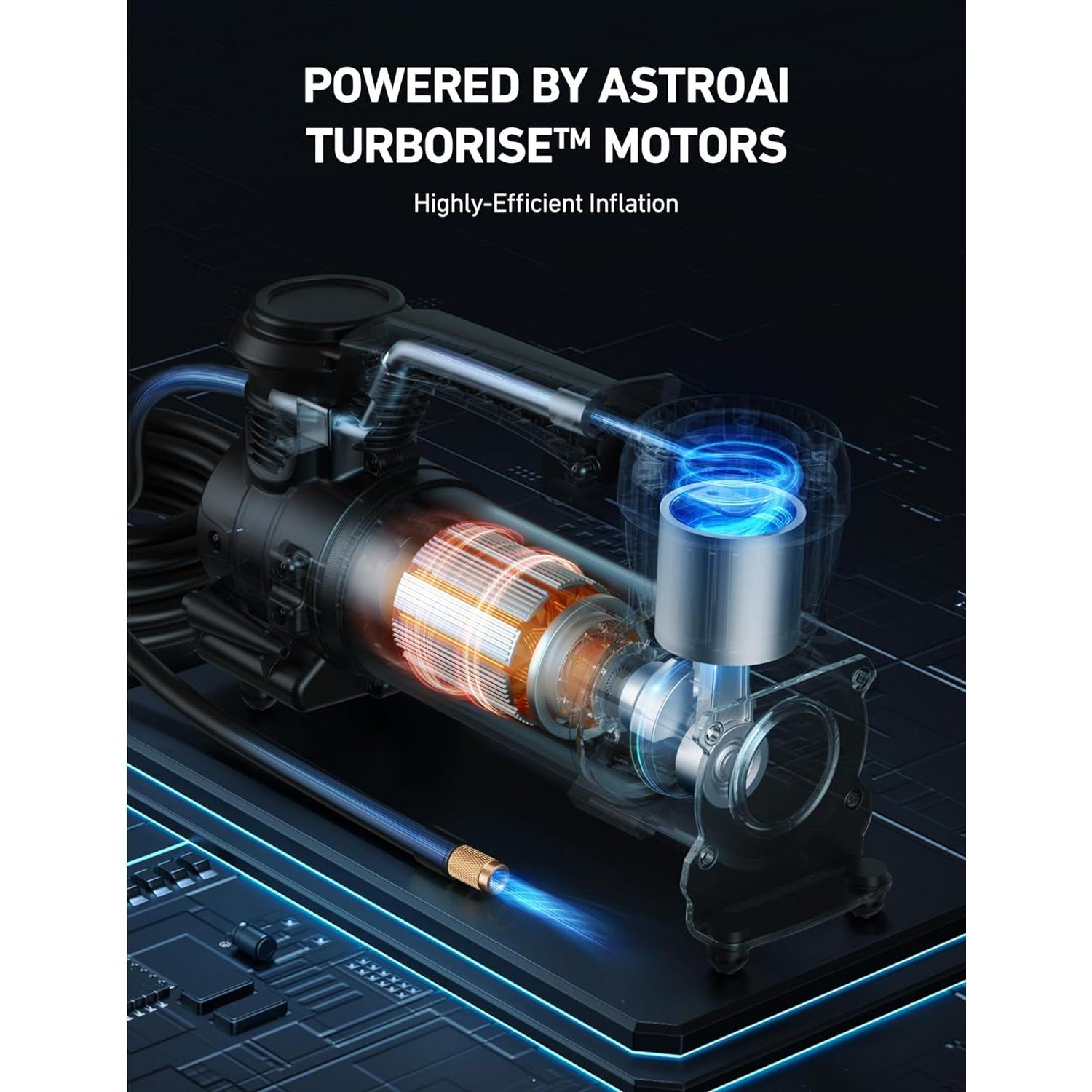 Compresor de Aire AstroAI T4 12V Digital 3.08kg Apagado Automático