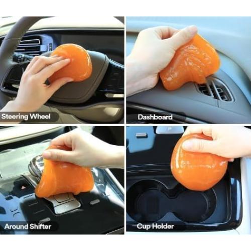 Gel de Limpieza de Autos SOLASTA Naranja Reutilizable Ecológico