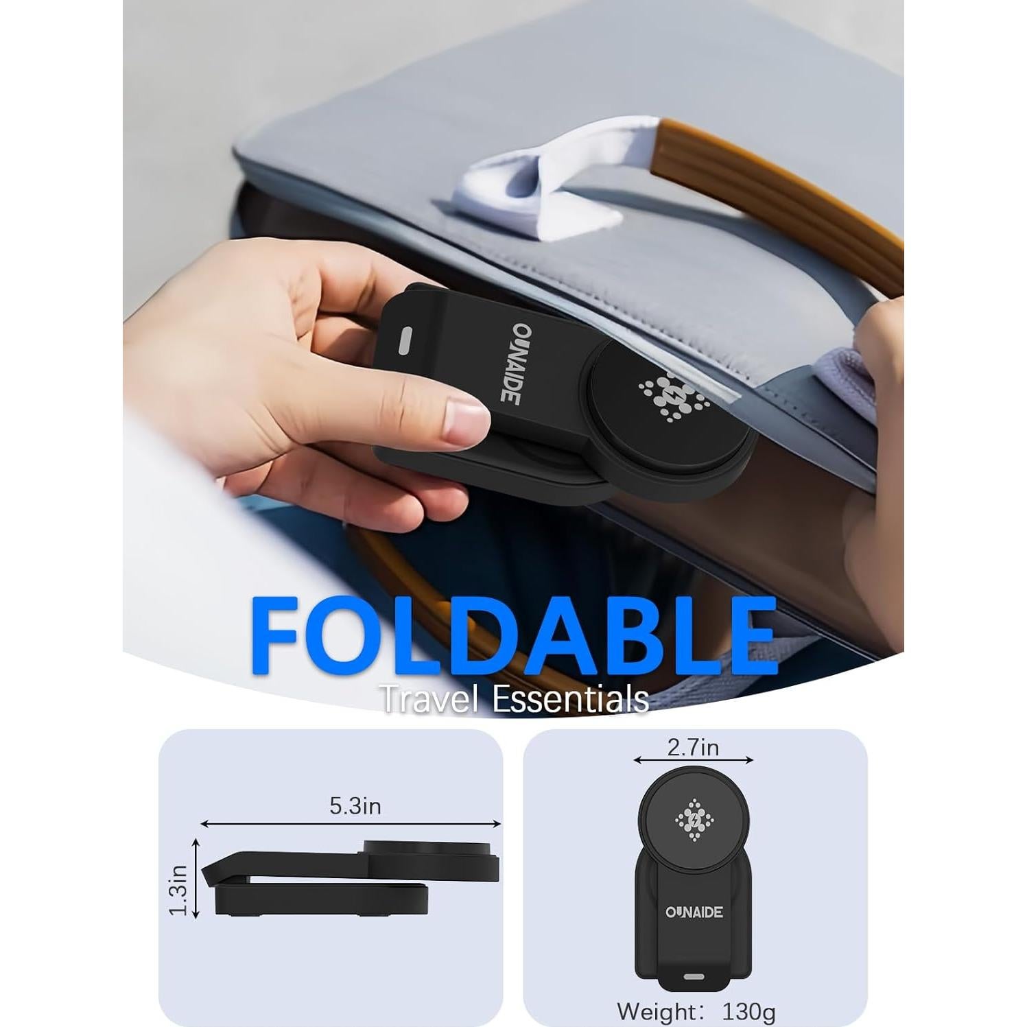 Estación de Carga 3 en 1 OUNAIDE para iPhone, Apple Watch y AirPods