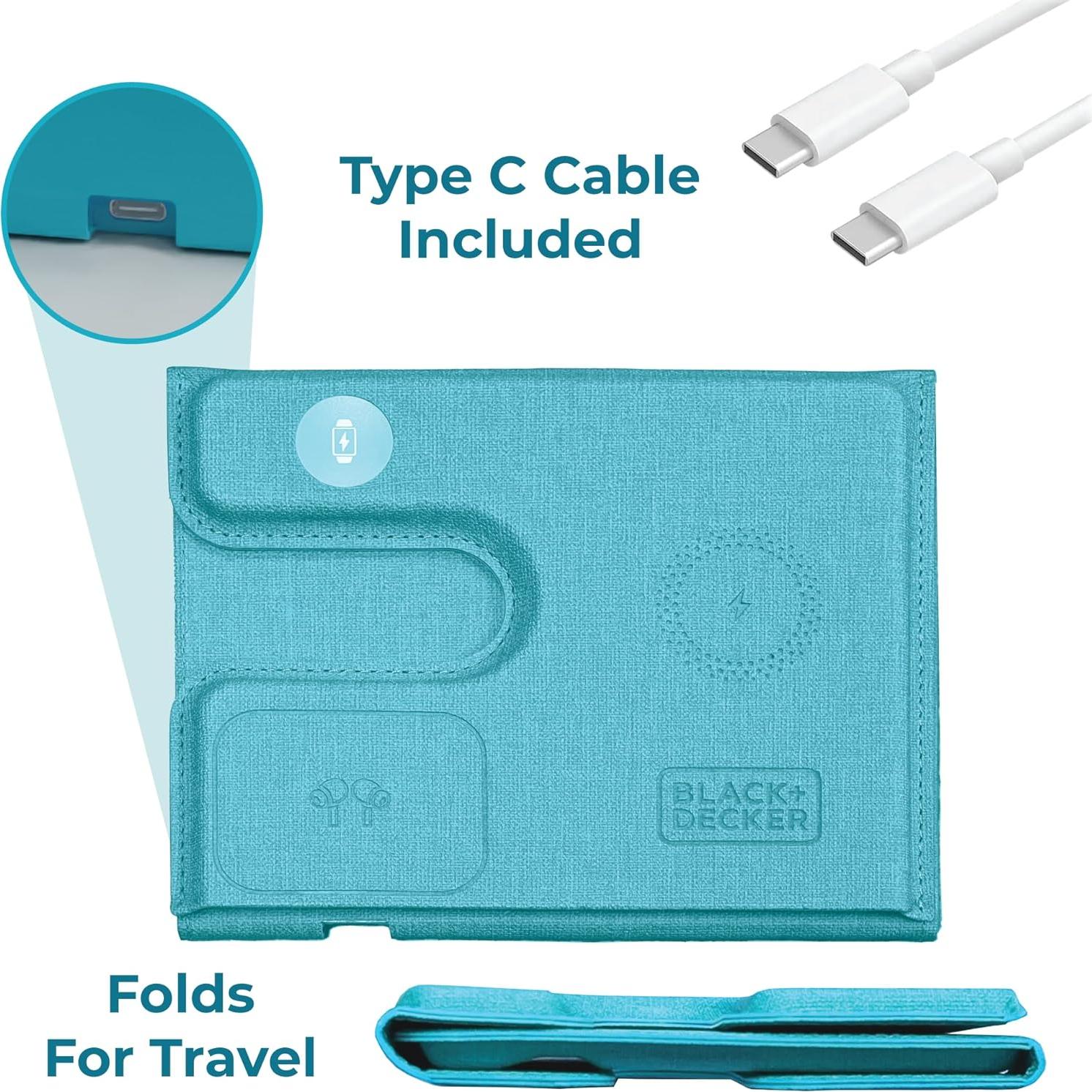 Cargador Inalámbrico 3 en 1 BLACK+DECKER Loch Ness para iPhone y Apple Watch