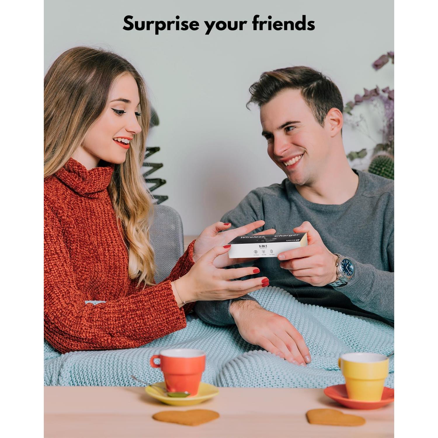 Estación de Carga Inalámbrica 3 en 1 UltraQ para Apple