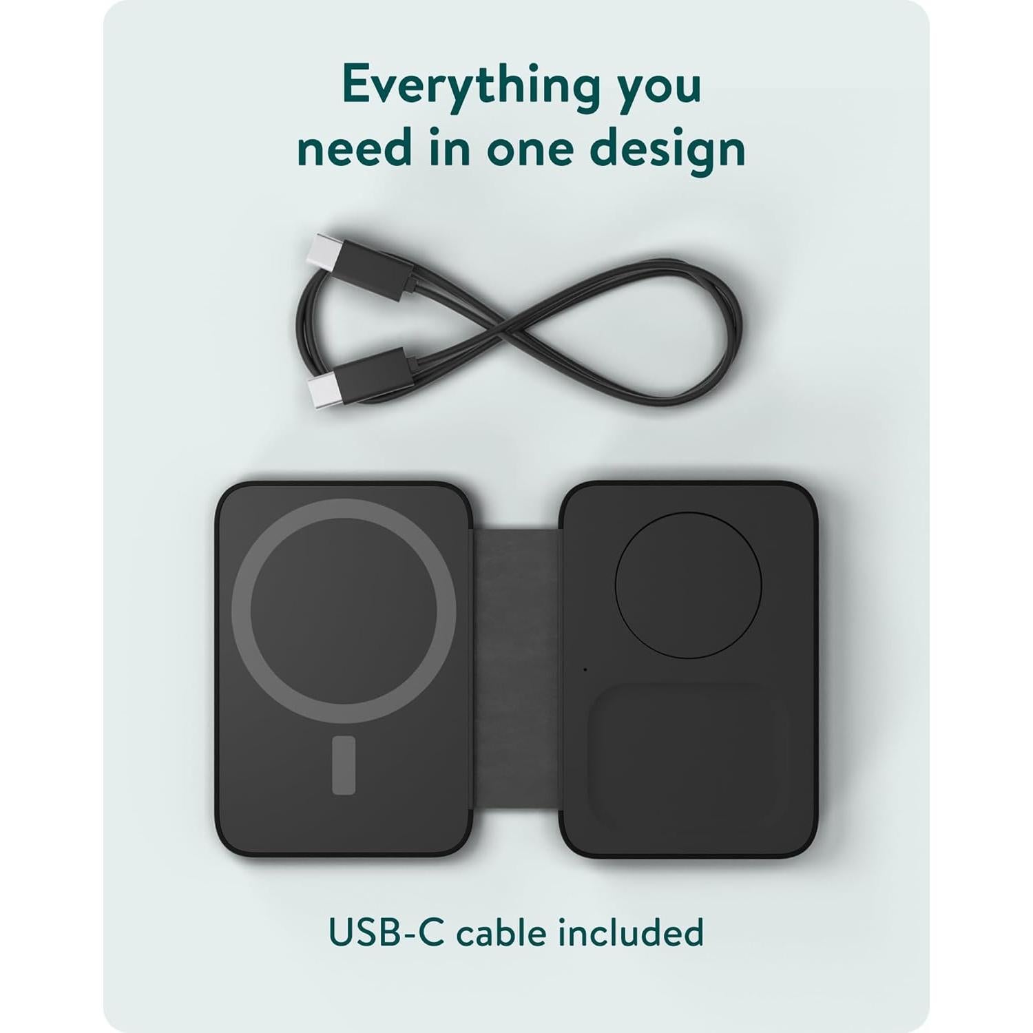 Cargador Inalámbrico 3 en 1 Mous - Compatible con MagSafe