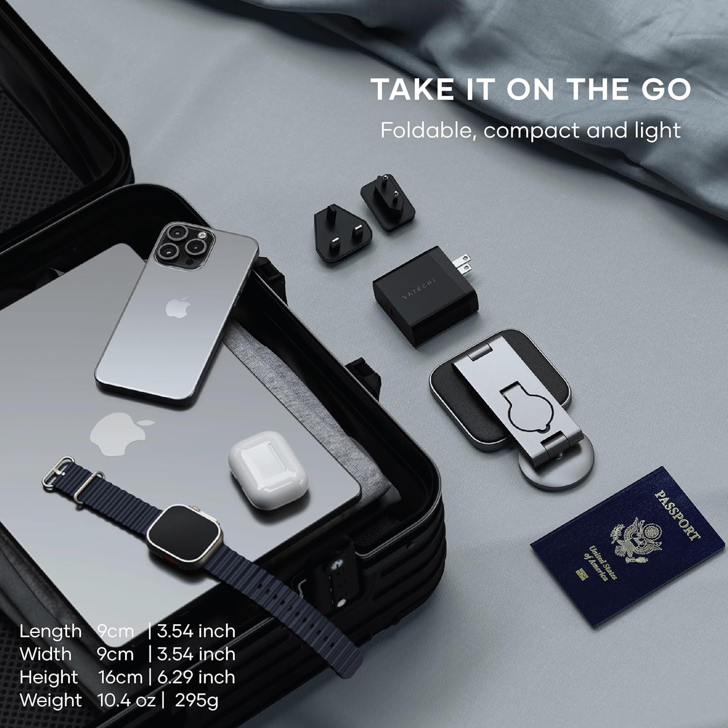 Estación de Carga Inalámbrica 3 en 1 Satechi 15W para Apple