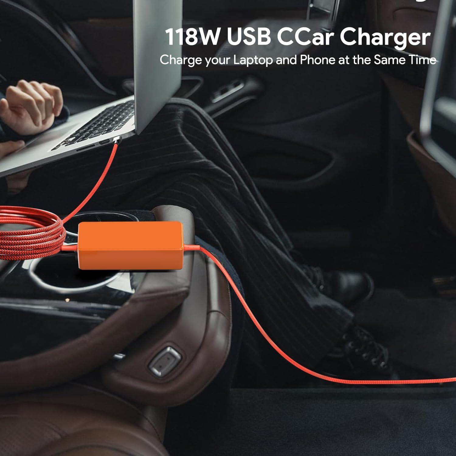 Cargador de Coche Taifu 100W USB-C para Portátil Anker Dell MSI