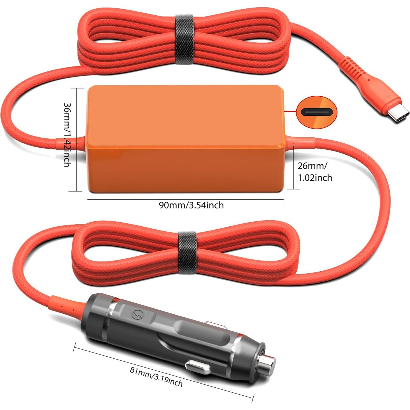 Cargador de Coche Taifu 100W USB-C para Portátil Anker Dell MSI