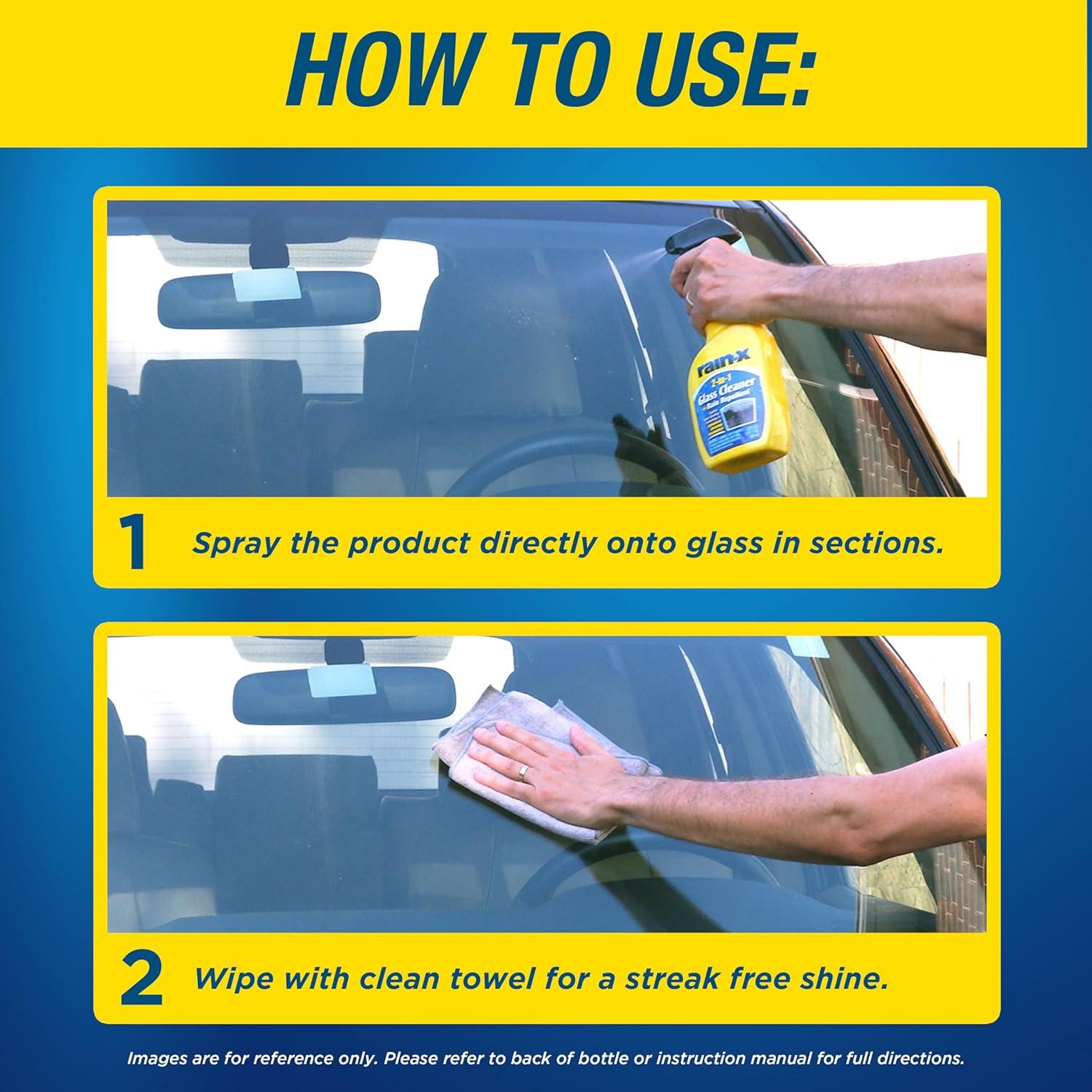 Limpiador de Cristales 2 en 1 Rain-X 680 ml Paquete de 2