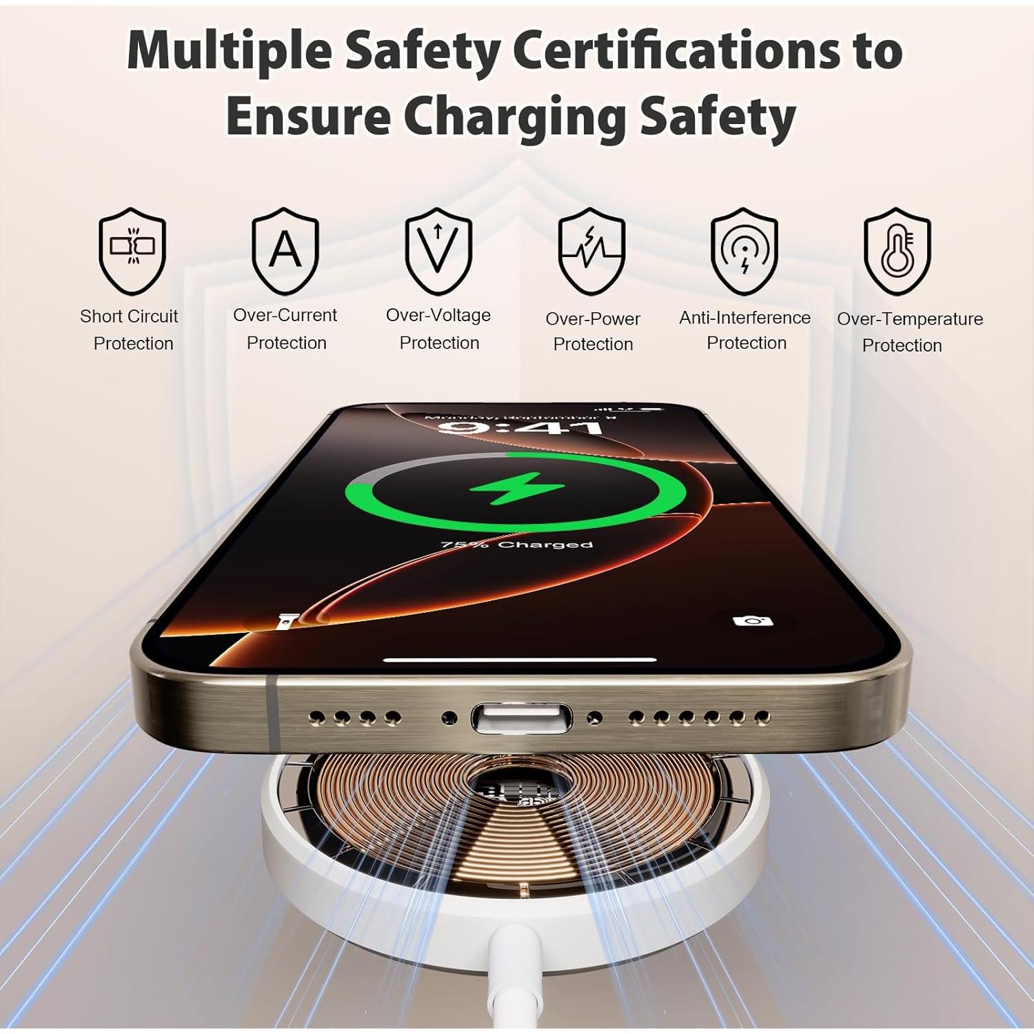 Cargador Inalámbrico Magnético 10FT PD 15W para iPhone