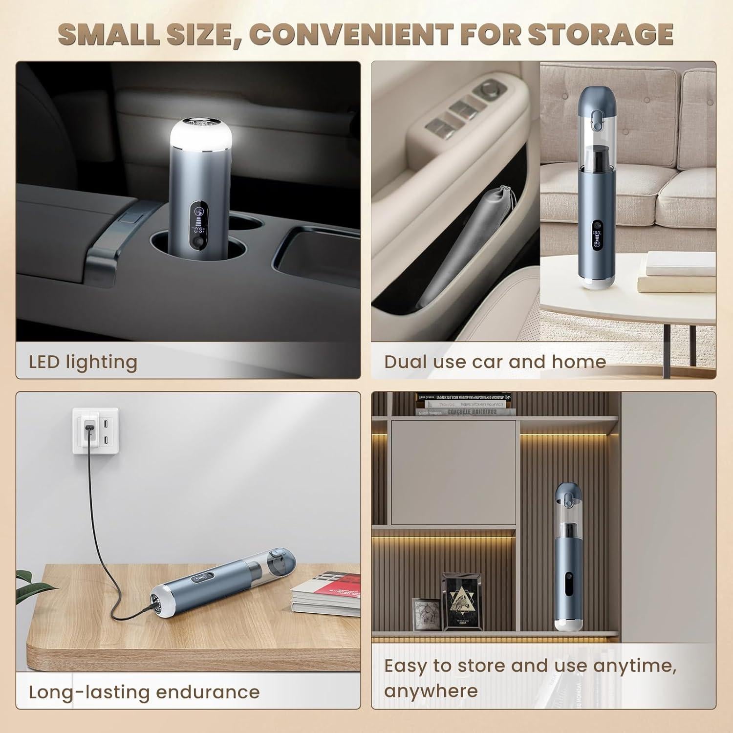 Aspiradora de Mano Inalámbrica Tkkich V11S 18000PA 2 en 1