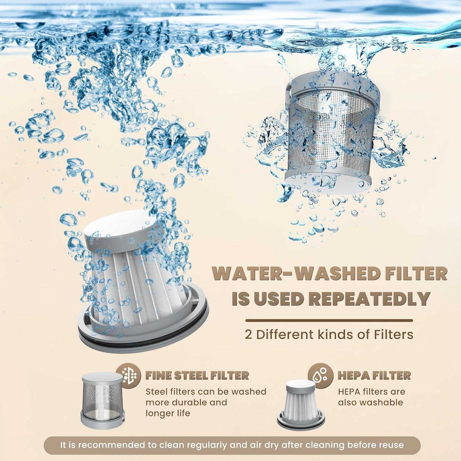 Aspiradora de Mano Inalámbrica Tkkich V11S 18000PA 2 en 1