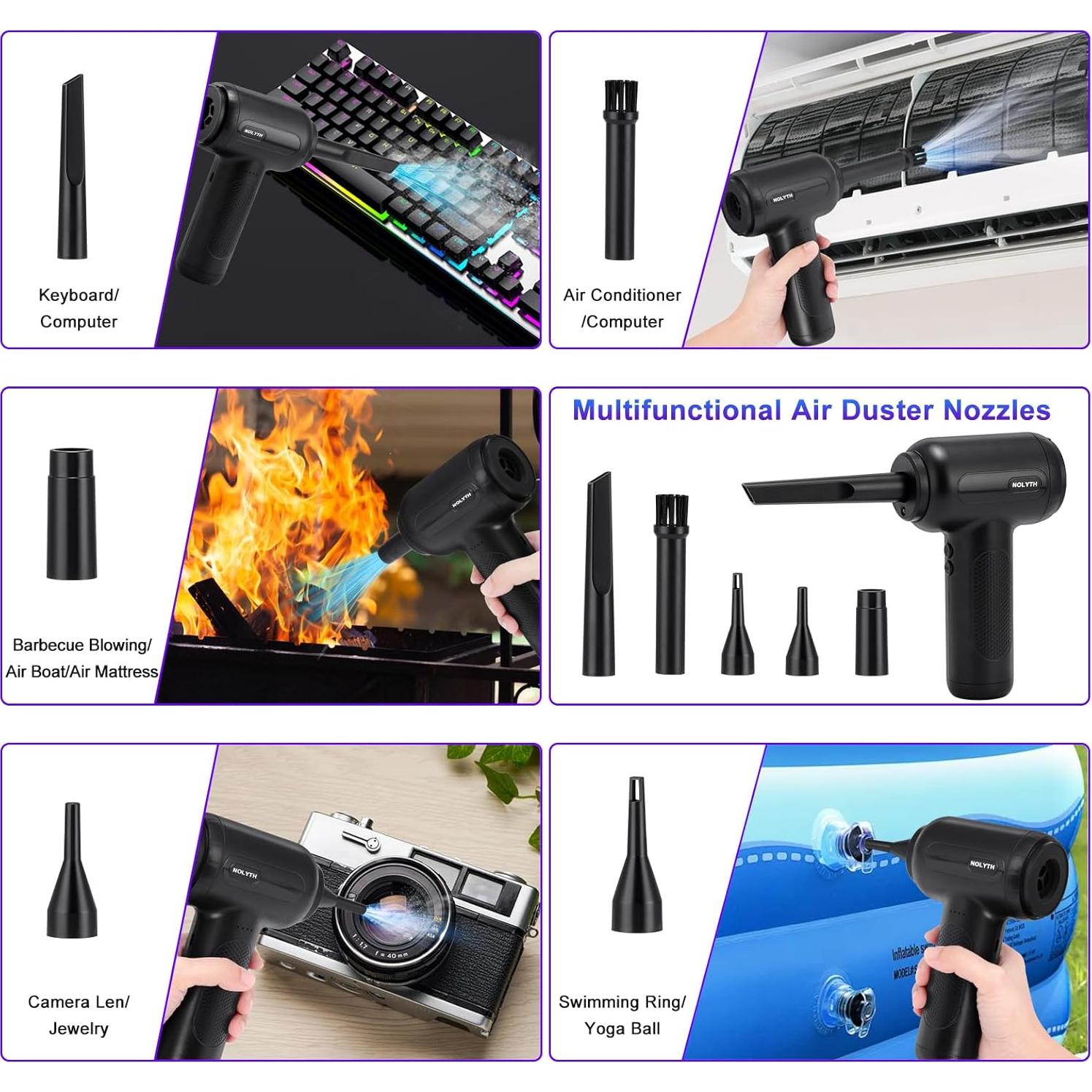 Aspiradora de Mano NOLYTH 2-en-1 Inalámbrica 14000PA