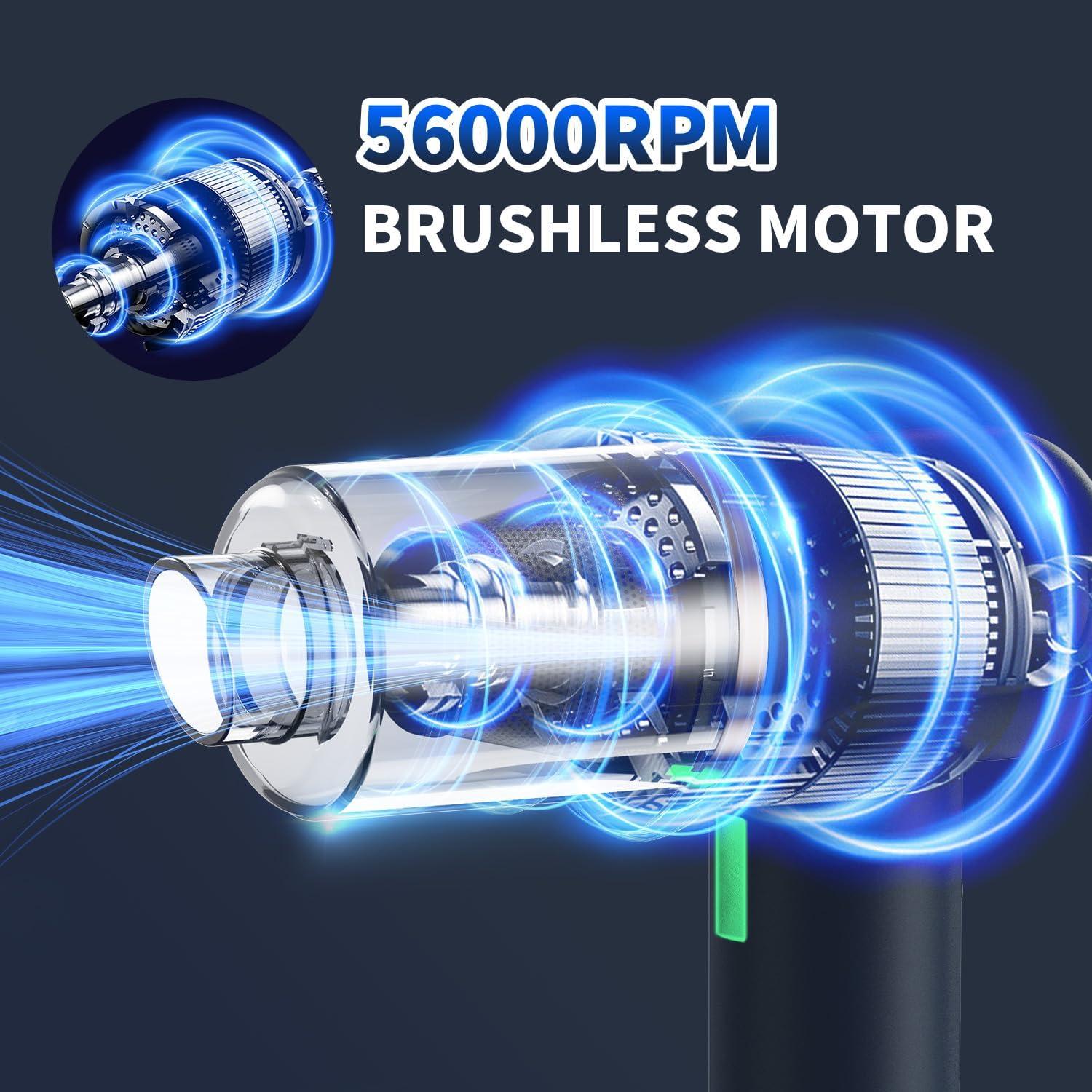 Aspiradora de Mano Inalámbrica CungCi ZX-303 18000Pa 5 en 1