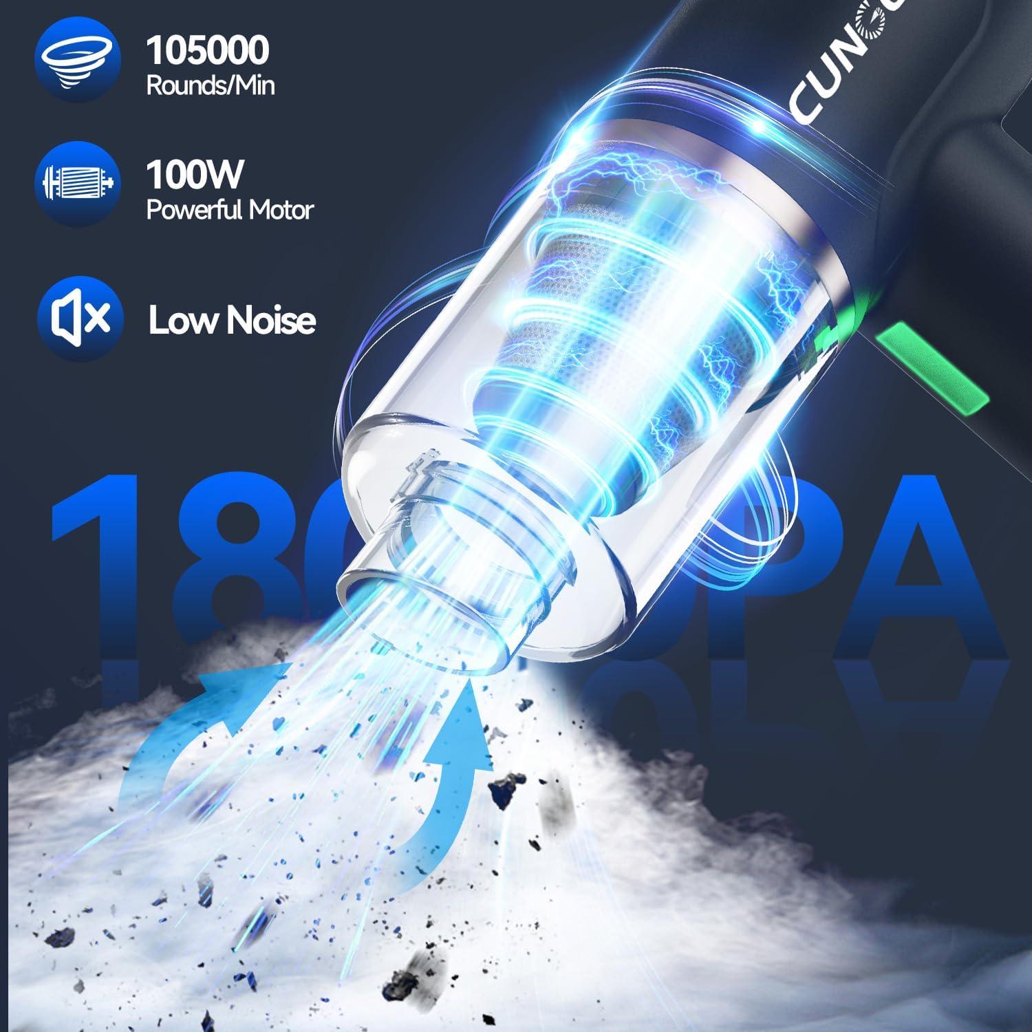 Aspiradora de Mano Inalámbrica CungCi ZX-303 18000Pa 5 en 1