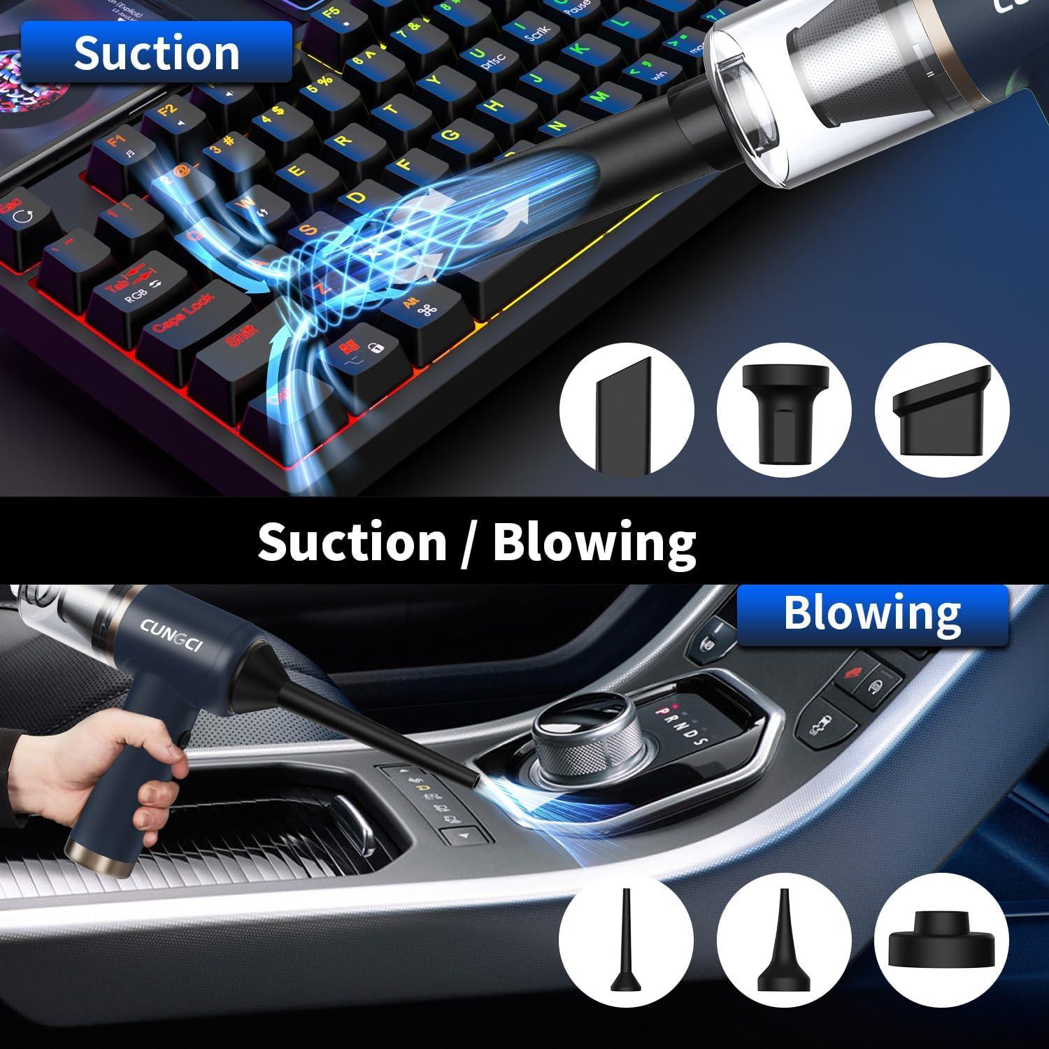 Aspiradora de Mano Inalámbrica CungCi ZX-303 18000Pa 5 en 1