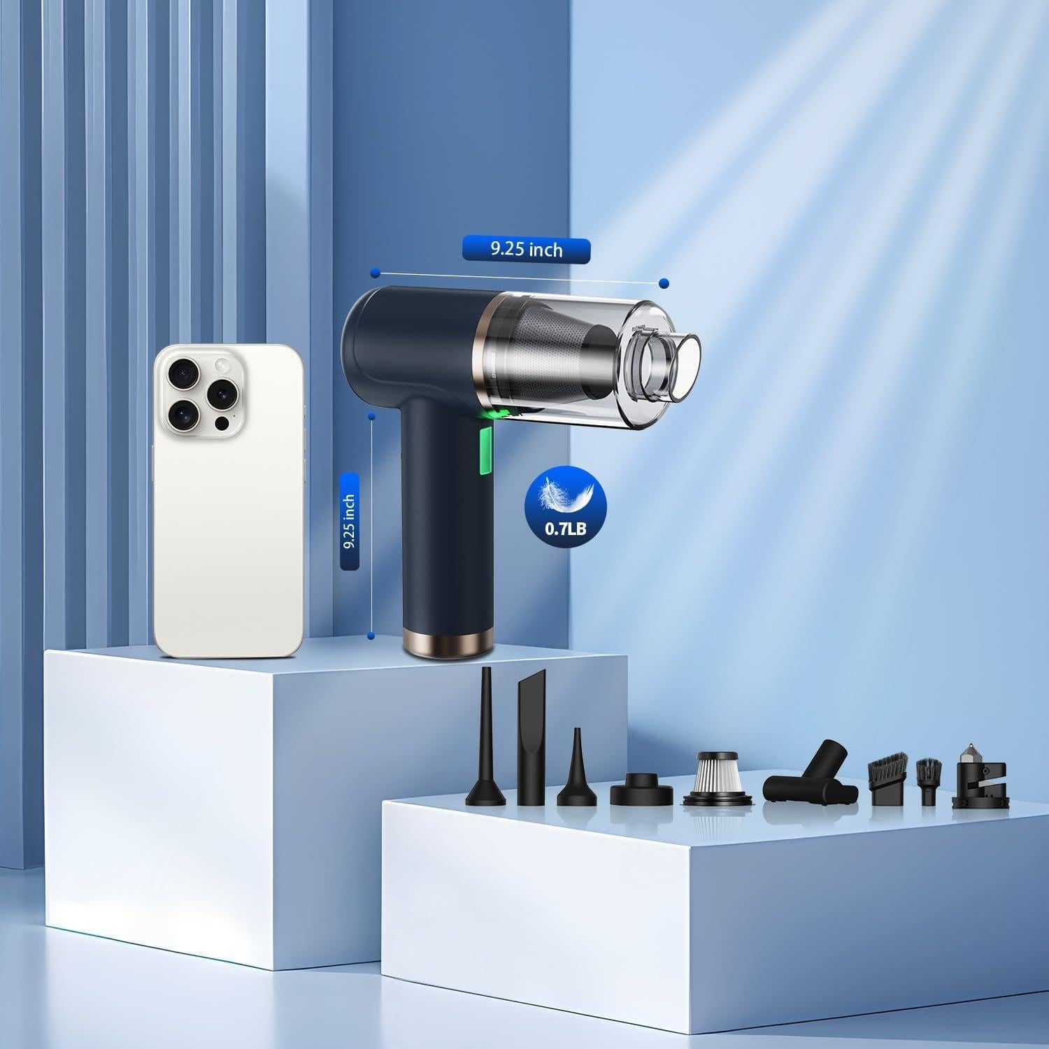 Aspiradora de Mano Inalámbrica CungCi ZX-303 18000Pa 5 en 1