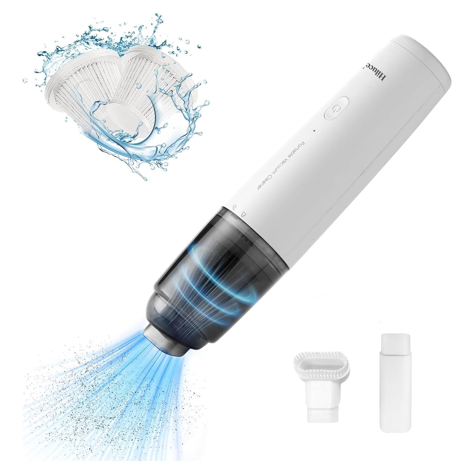 Aspiradora Inalámbrica Portátil Hiluce 6053B 9000Pa Blanco