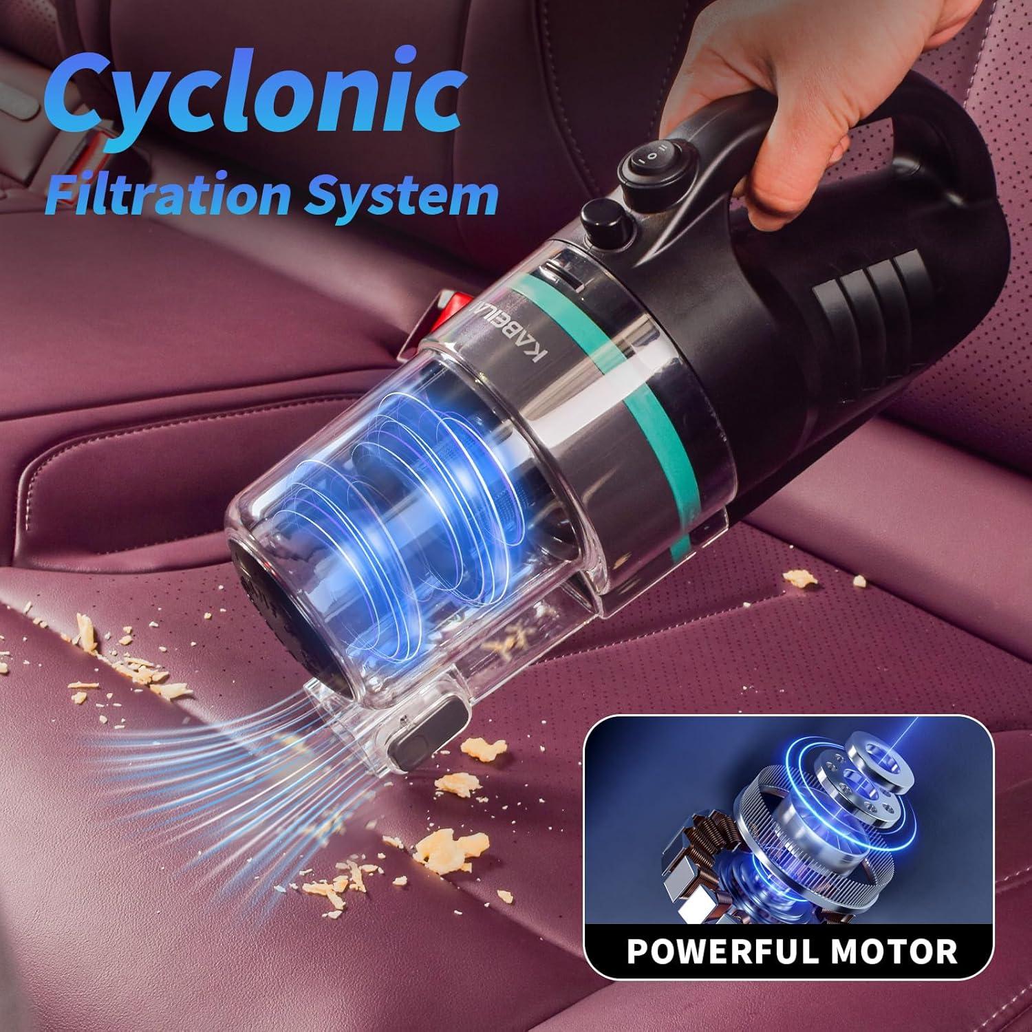 Aspiradora de Coche KABEILAI SVC1019-C con Cable y Filtro Ciclónico