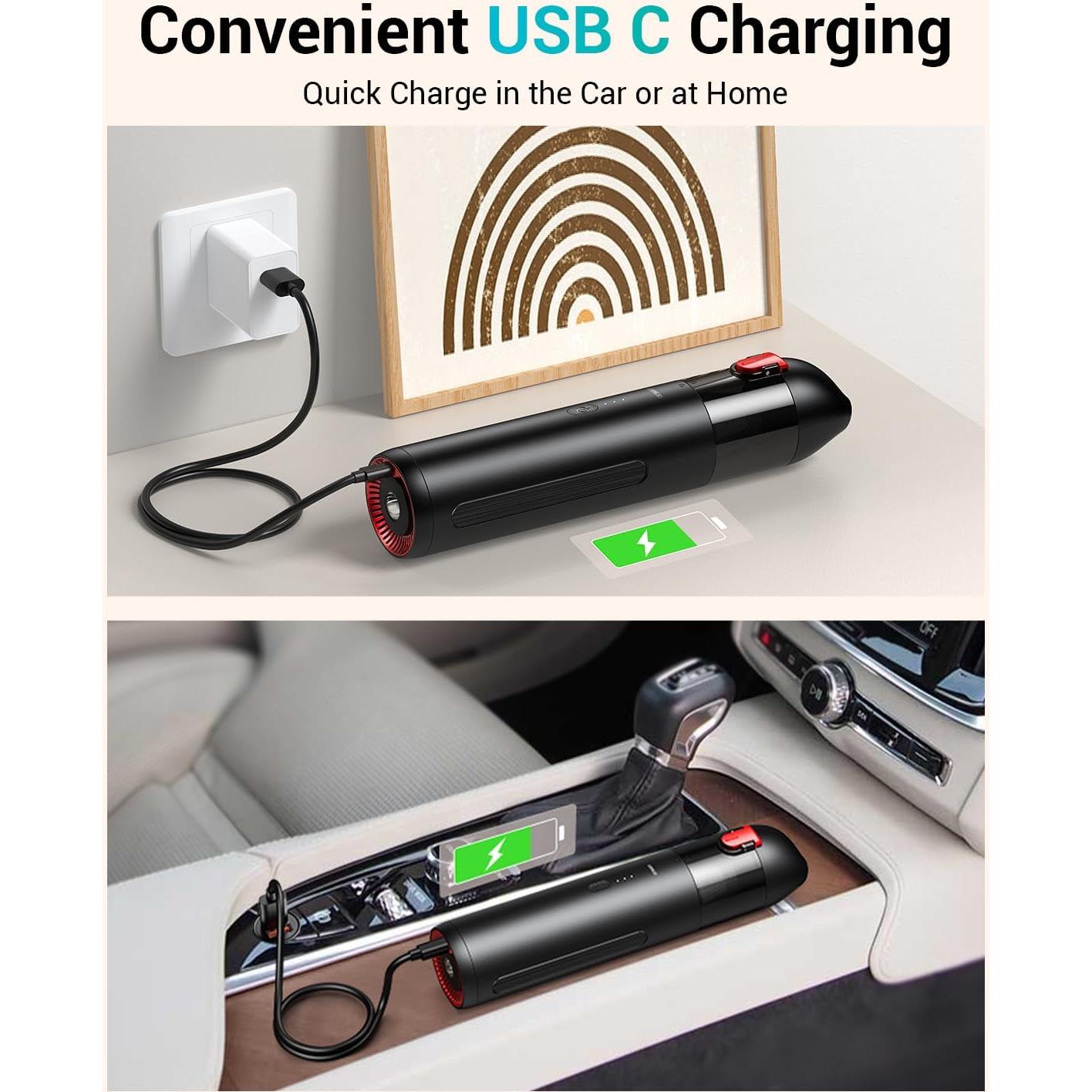 Aspiradora de Mano Inalámbrica CAFELE FJ-01 65W 6000Pa