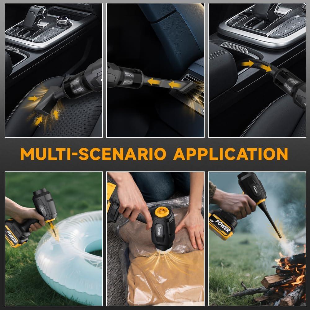 Aspiradora de Mano Inalámbrica WOKEGI WX8-pro 40000Pa Amarillo