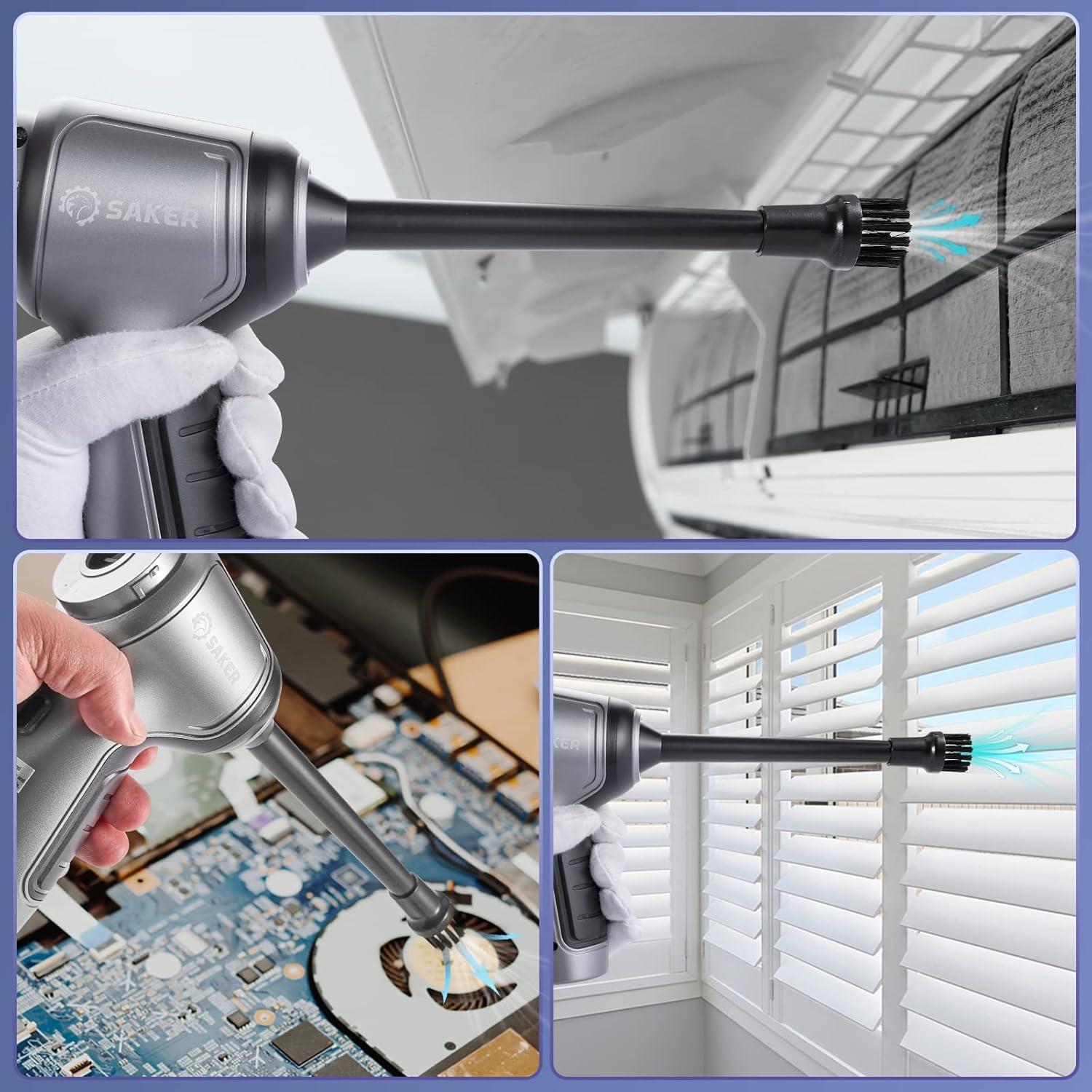 Aspiradora de Mano Saker 3 en 1 Inalámbrica 12000PA Portátil