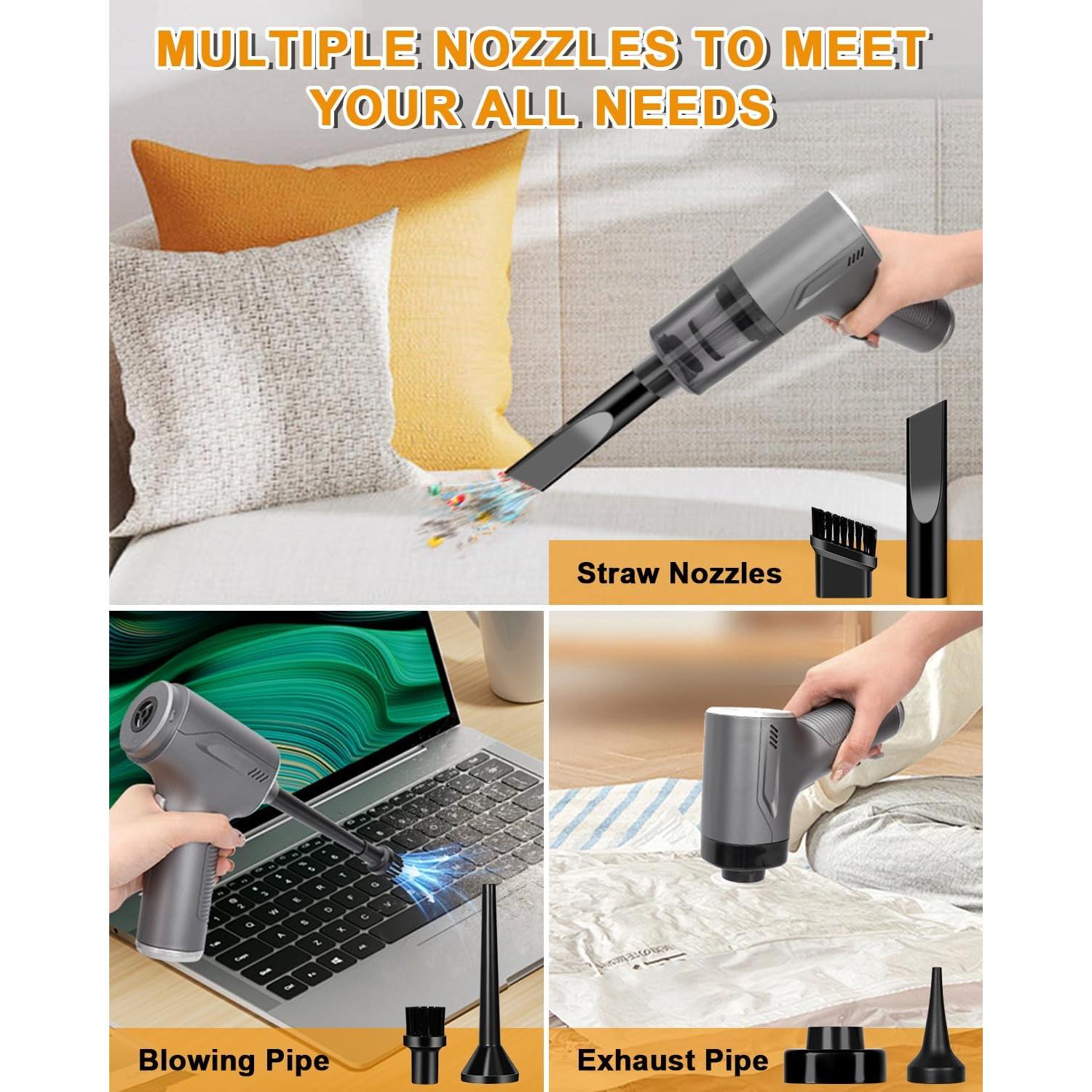 Aspiradora de Mano Inalámbrica SUPRBIRD SP-XCQ 20000PA Plata