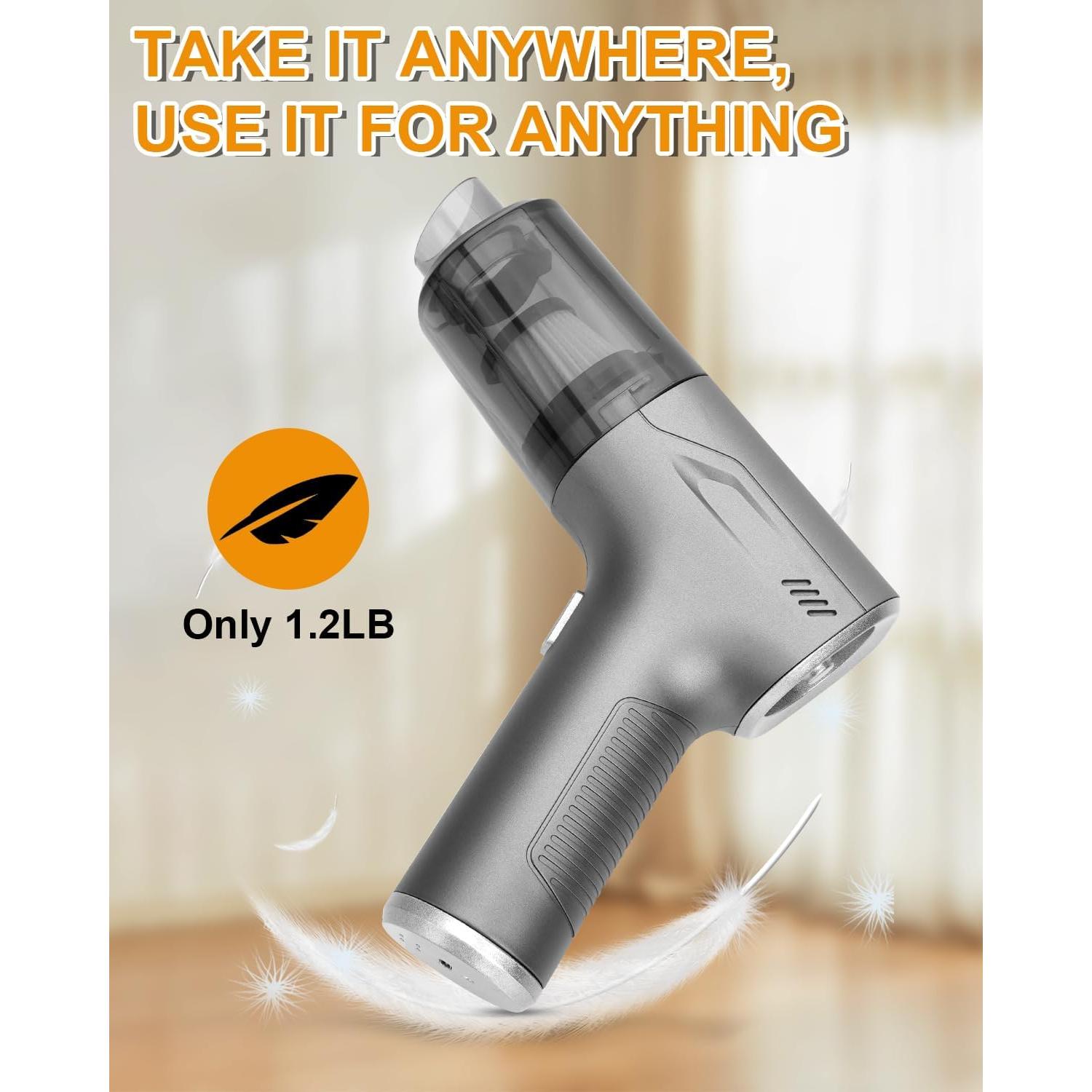 Aspiradora de Mano Inalámbrica SUPRBIRD SP-XCQ 20000PA Plata