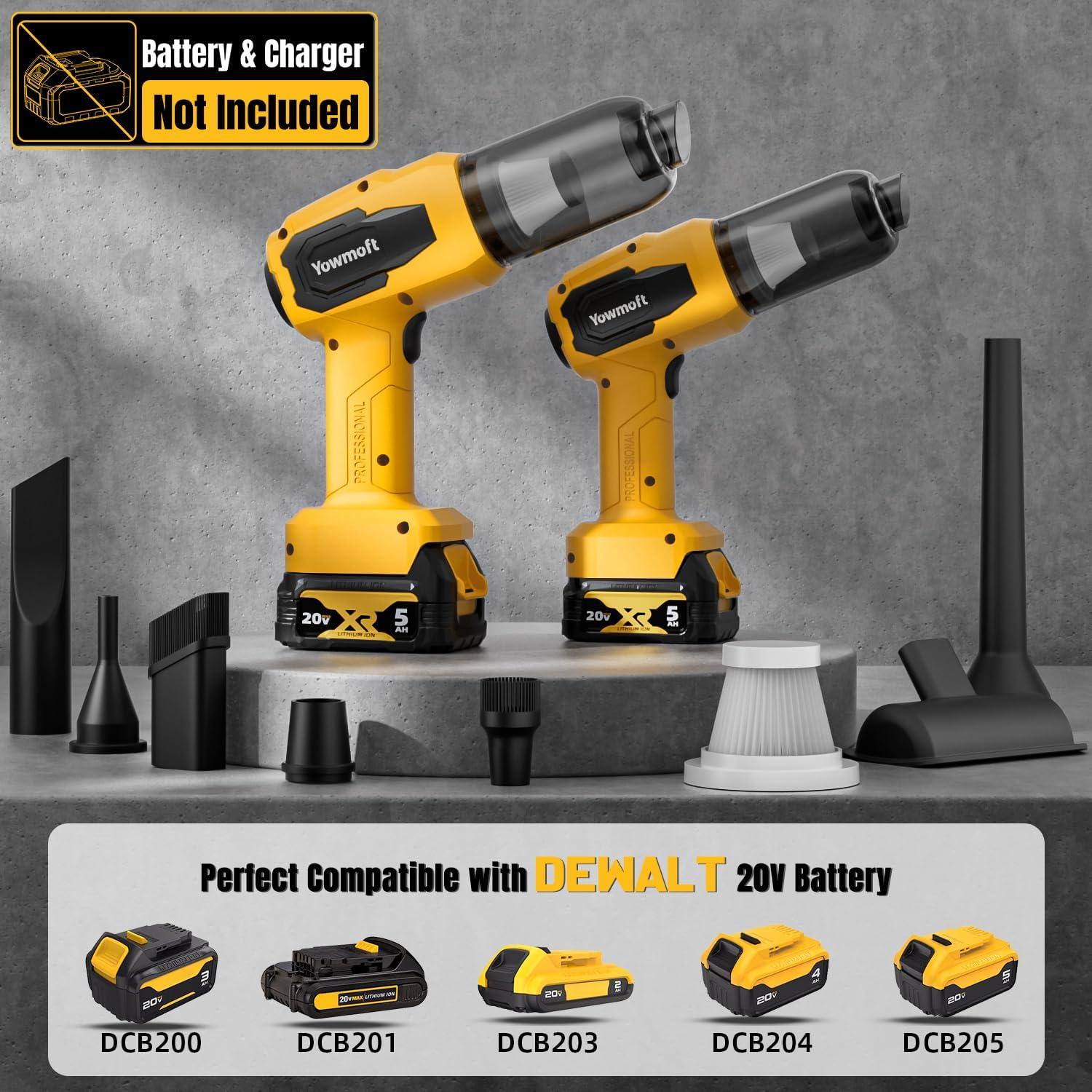 Aspiradora de Mano Inalámbrica YOWMOFT 3 en 1 200W 21000Pa