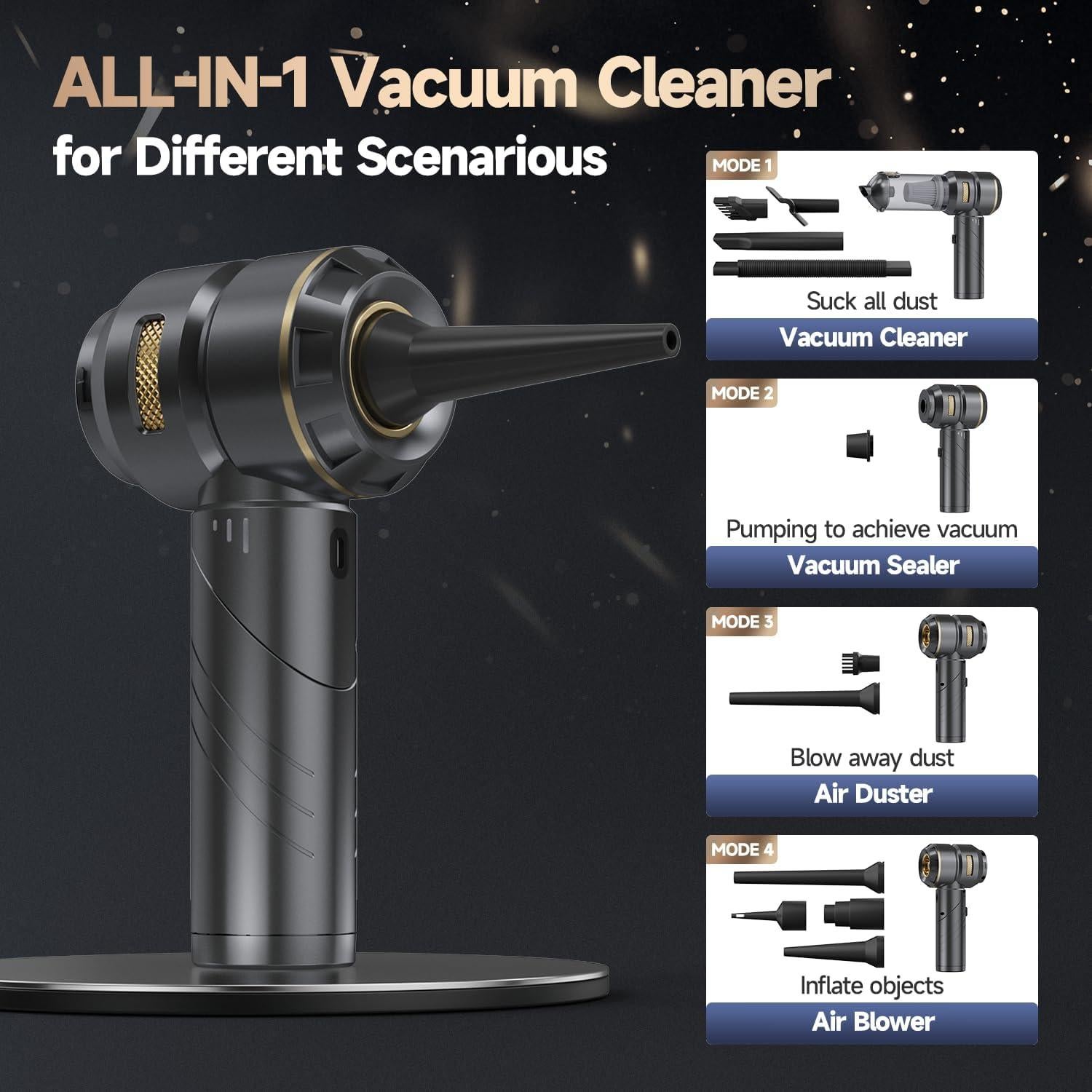 Aspiradora de Coche Portátil Ytbocar HL-121Pro 22000PA Sin Cable