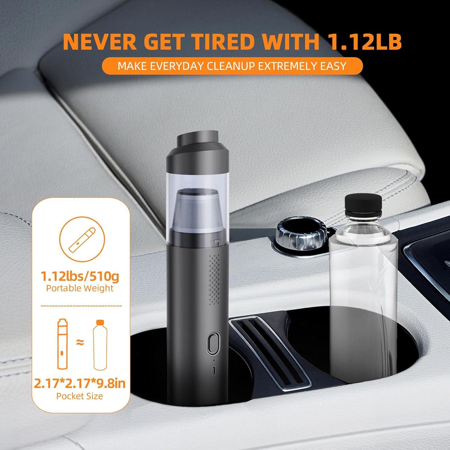 Aspiradora de Coche AILEWING EG-121 Sin Cable 19000Pa 4-en-1