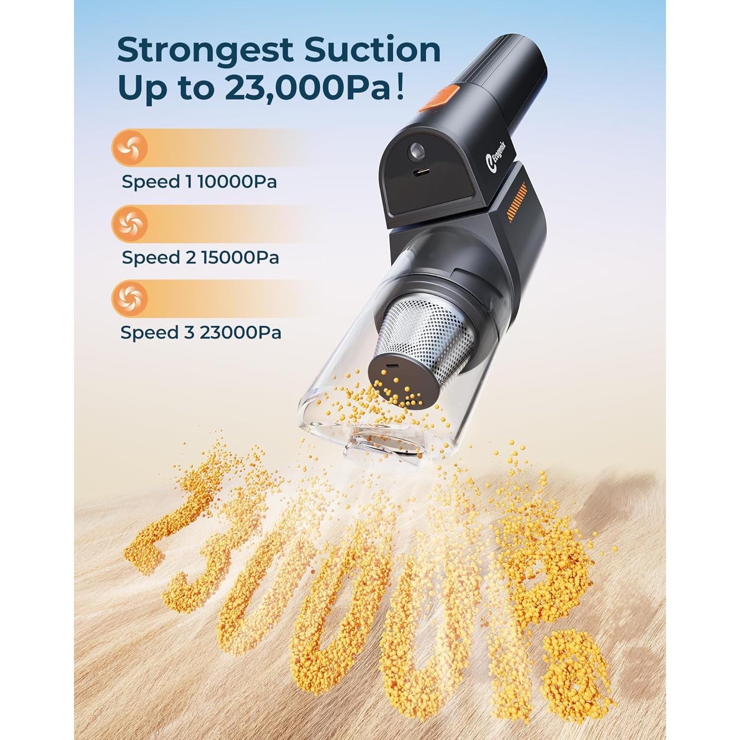 Aspiradora de Coche Ecogenix R1 5 en 1 Sin Cable 260ml