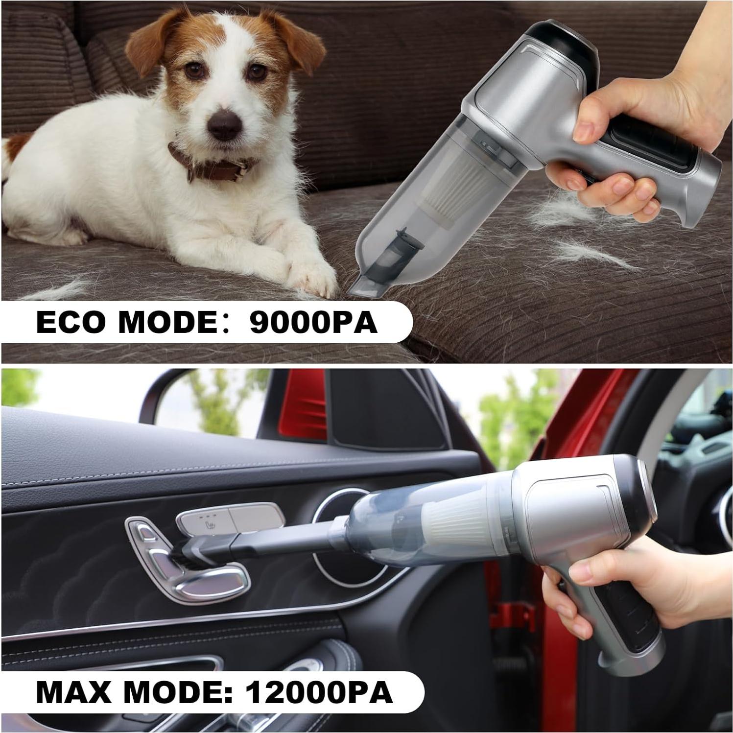 Aspiradora de Coche Inalámbrica Yougfin 3 en 1 12000PA