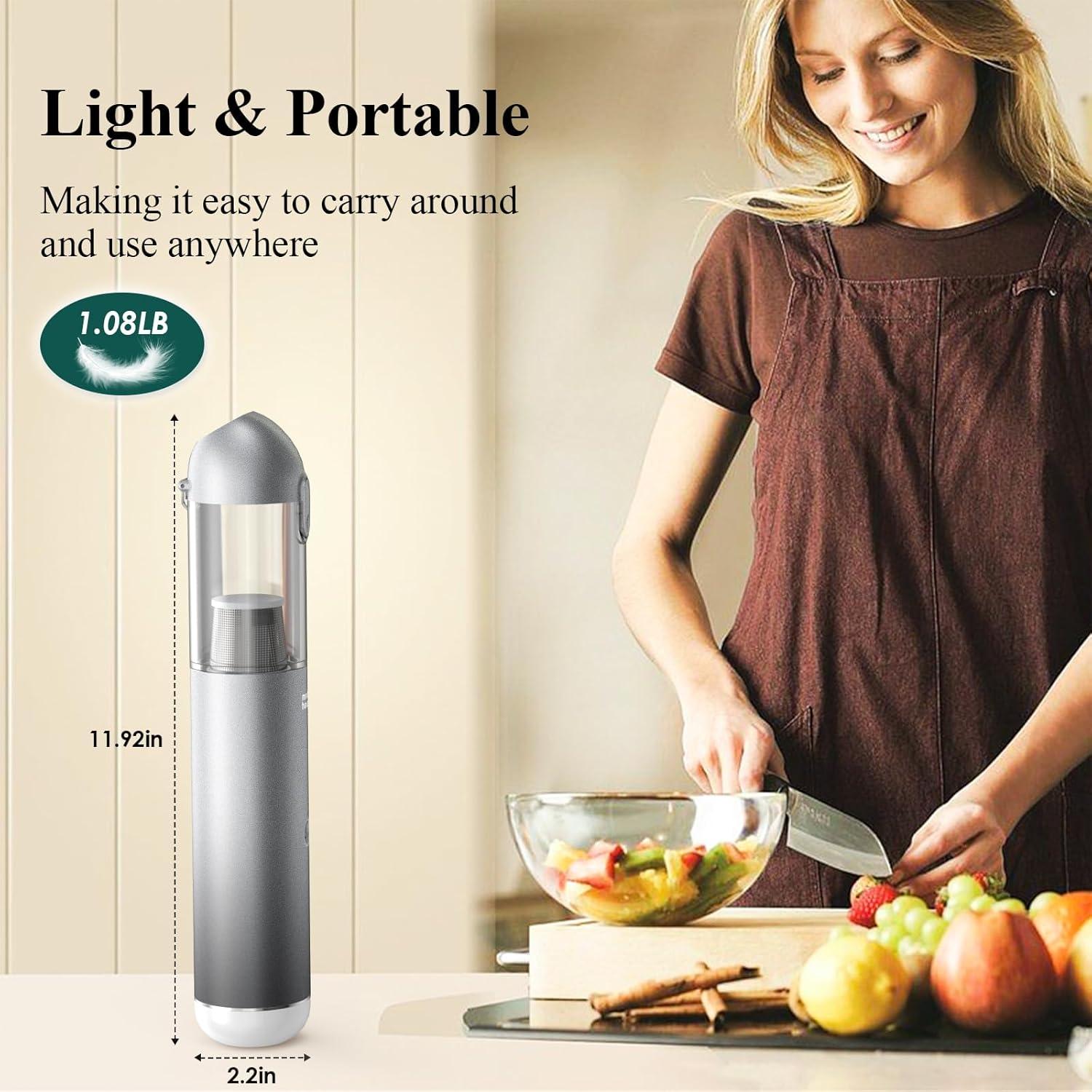 Aspiradora de Mano Inalámbrica Minthouz L011W-2 17000Pa 120W